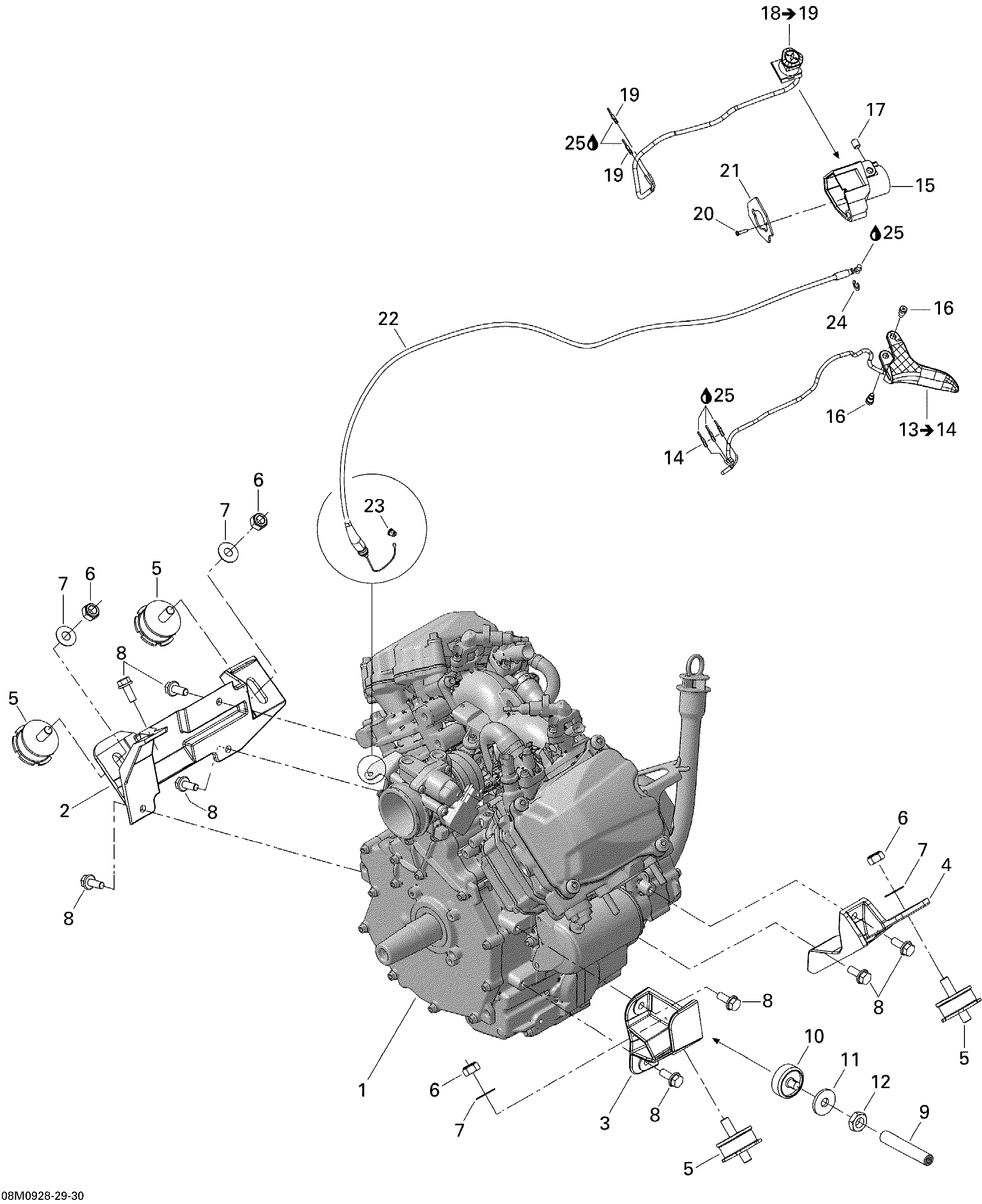 Engine And Engine Support