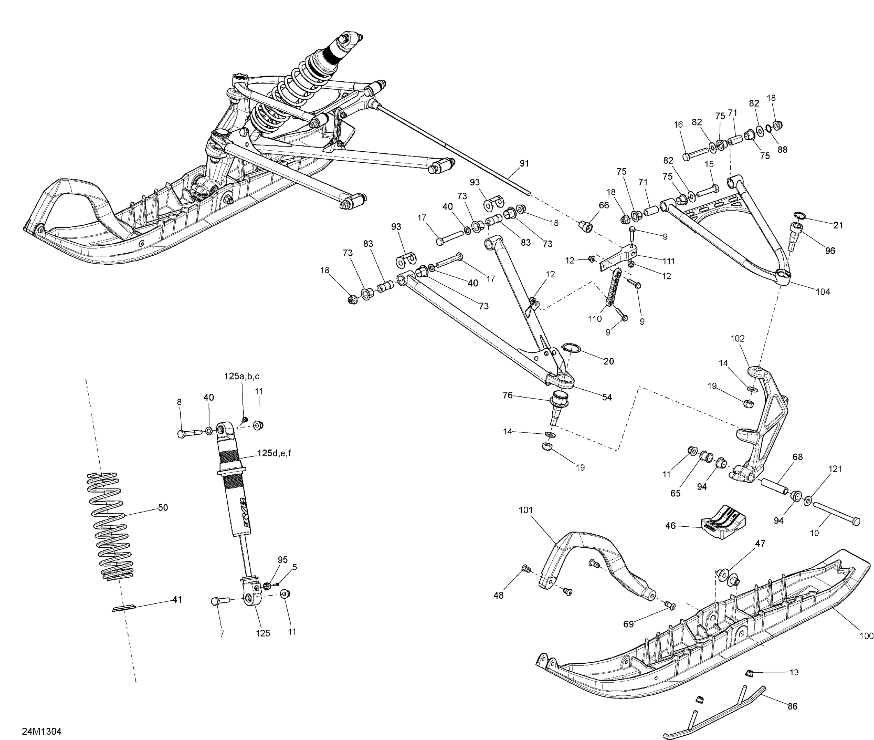 Front Suspension And Ski