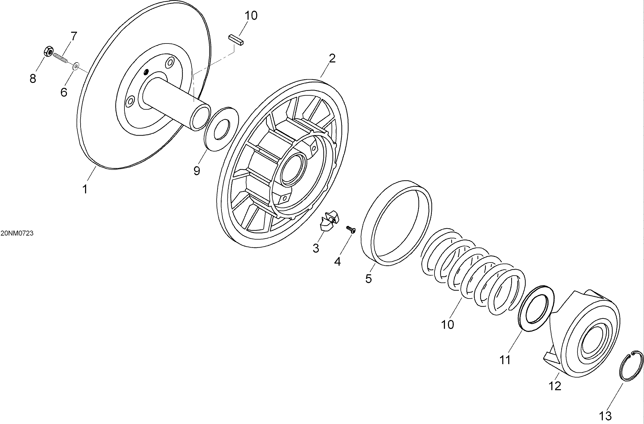 Driven pulley