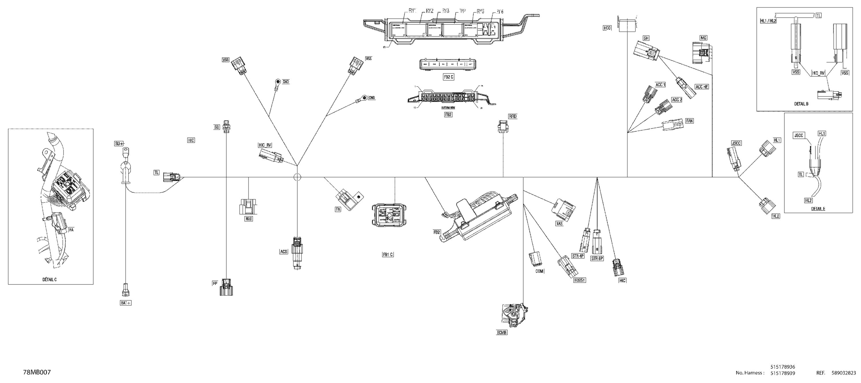 Electric - Main Harness - 515178936