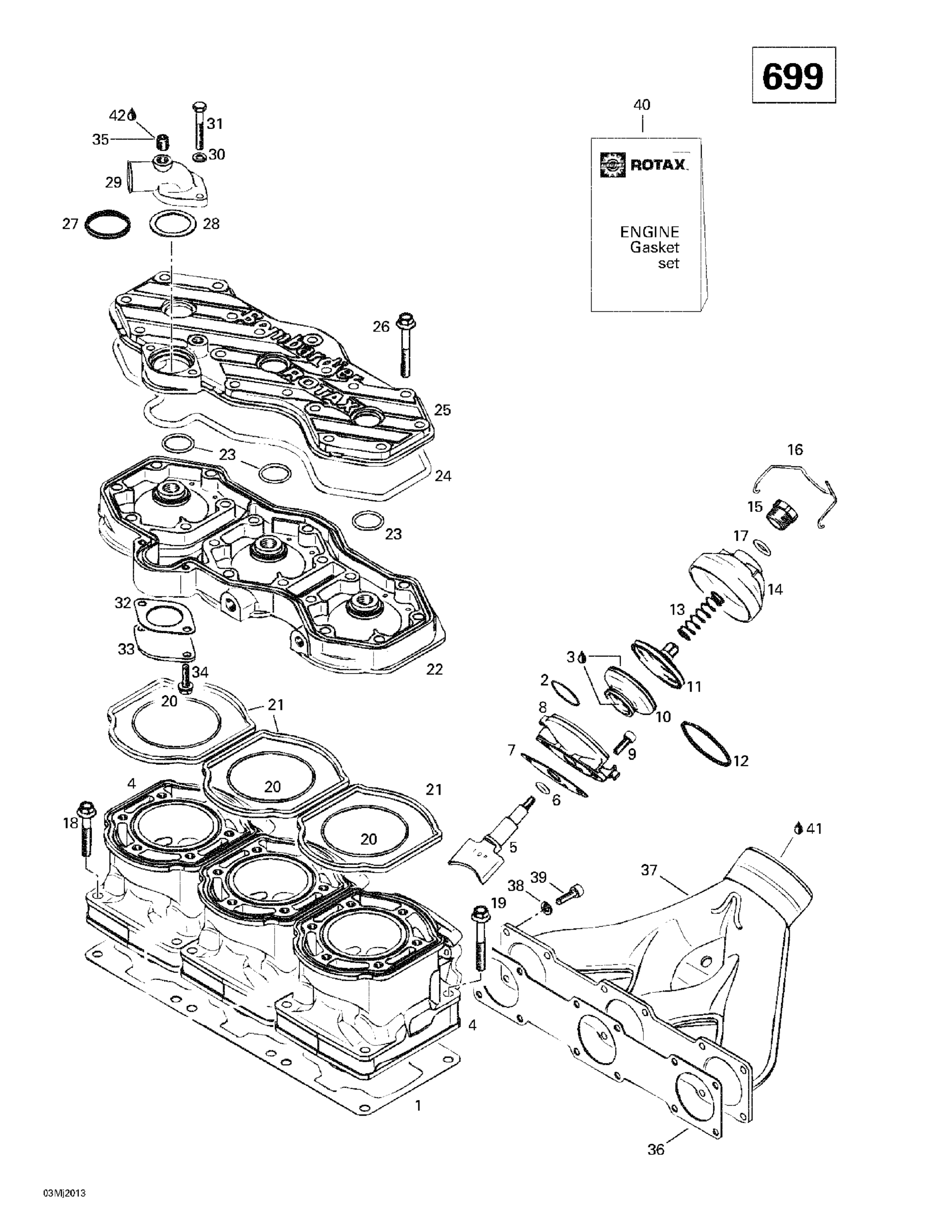 Cylinder, Exhaust Manifold