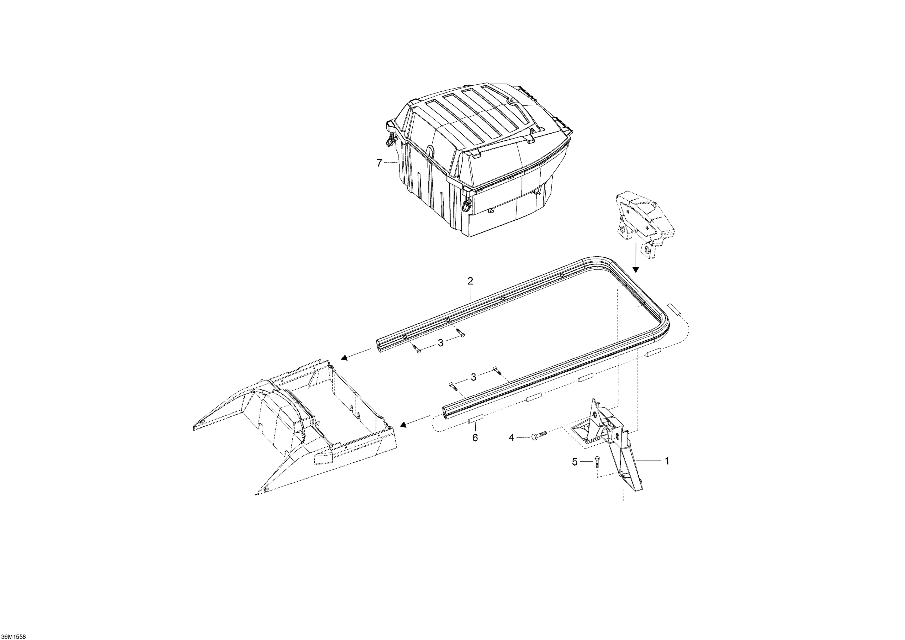 Схема узла: Luggage Rack _36M1555