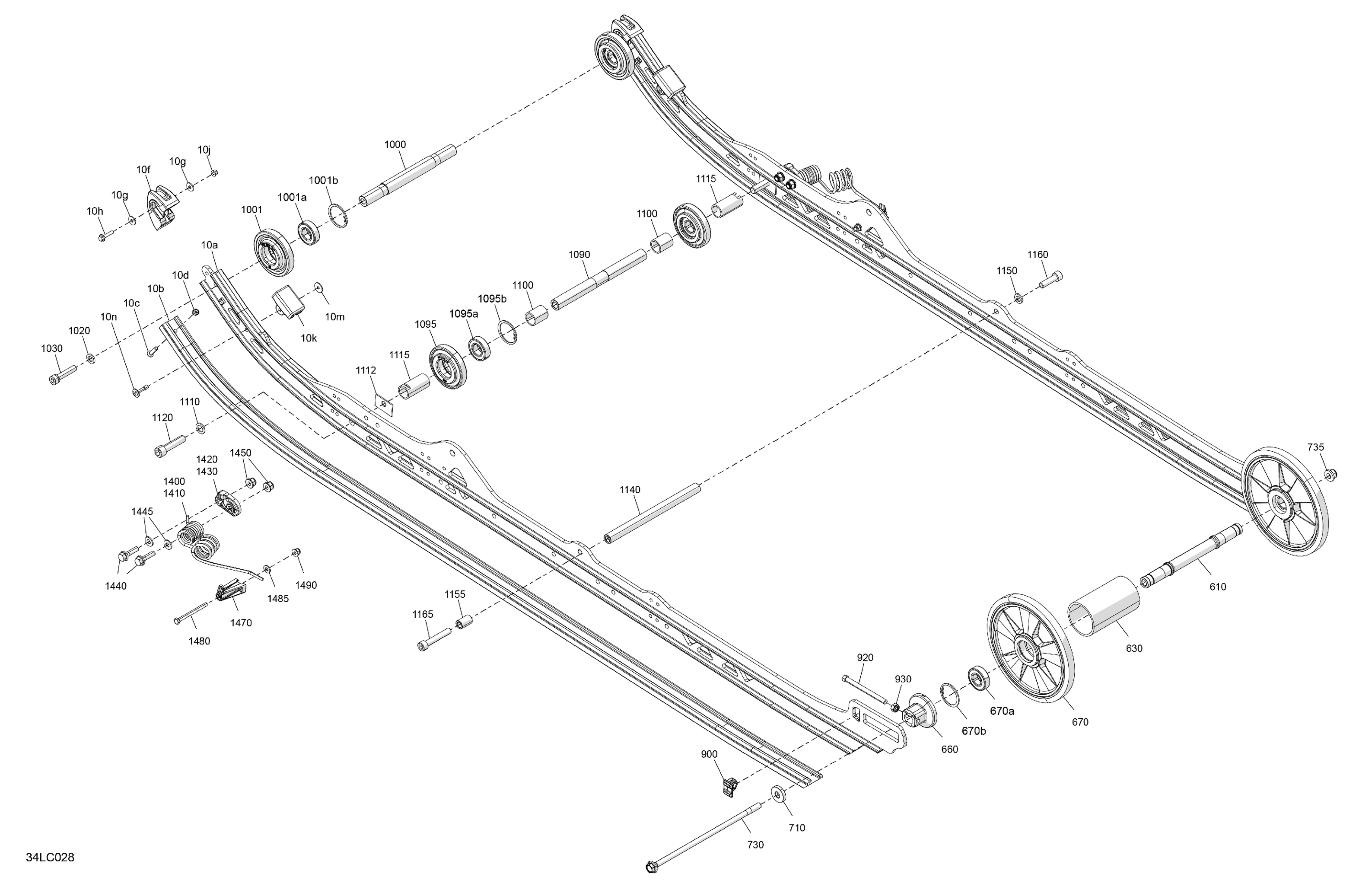 Схема узла: Suspension - Rear - Lower Section