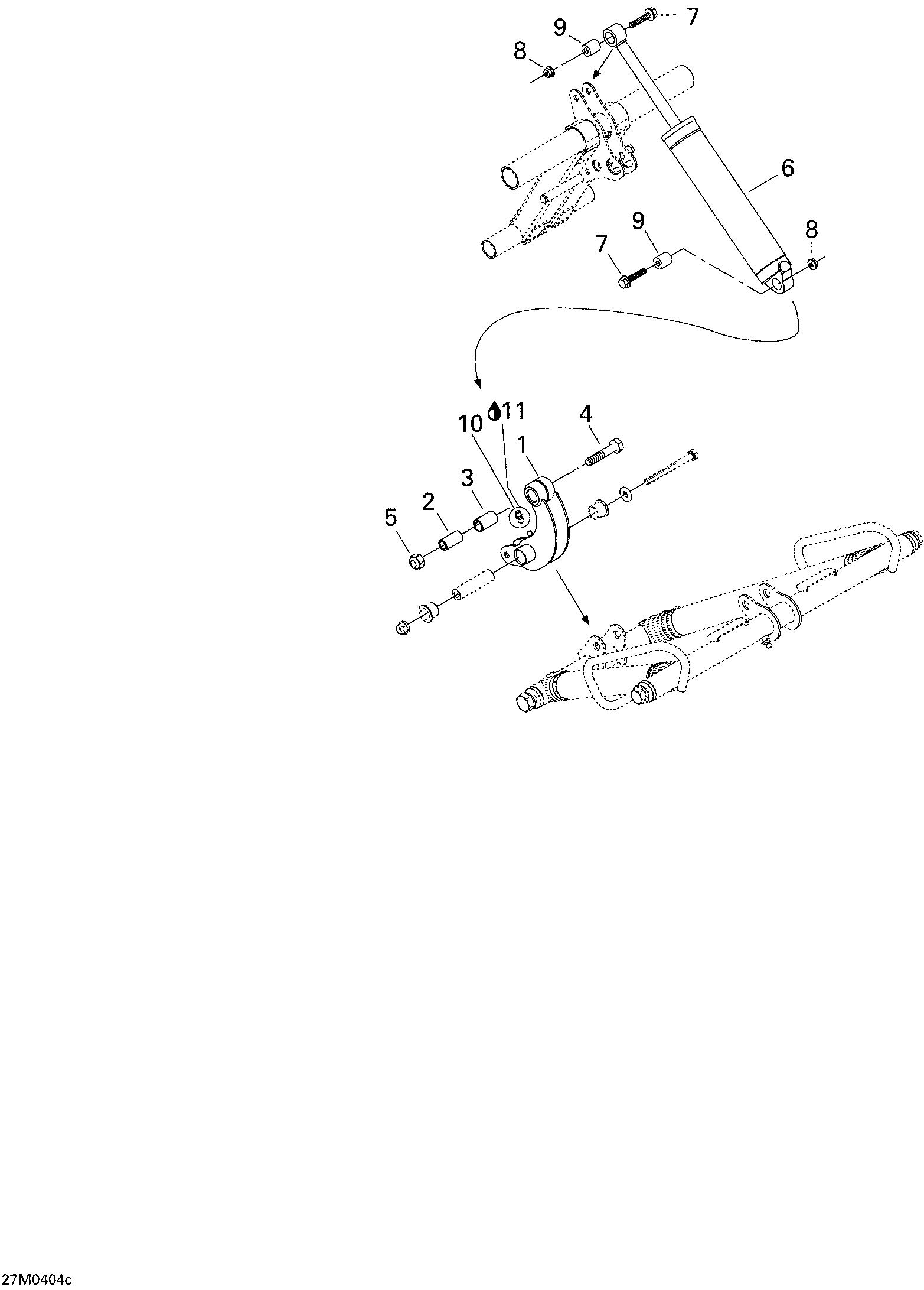 Схема узла: Rear Shock