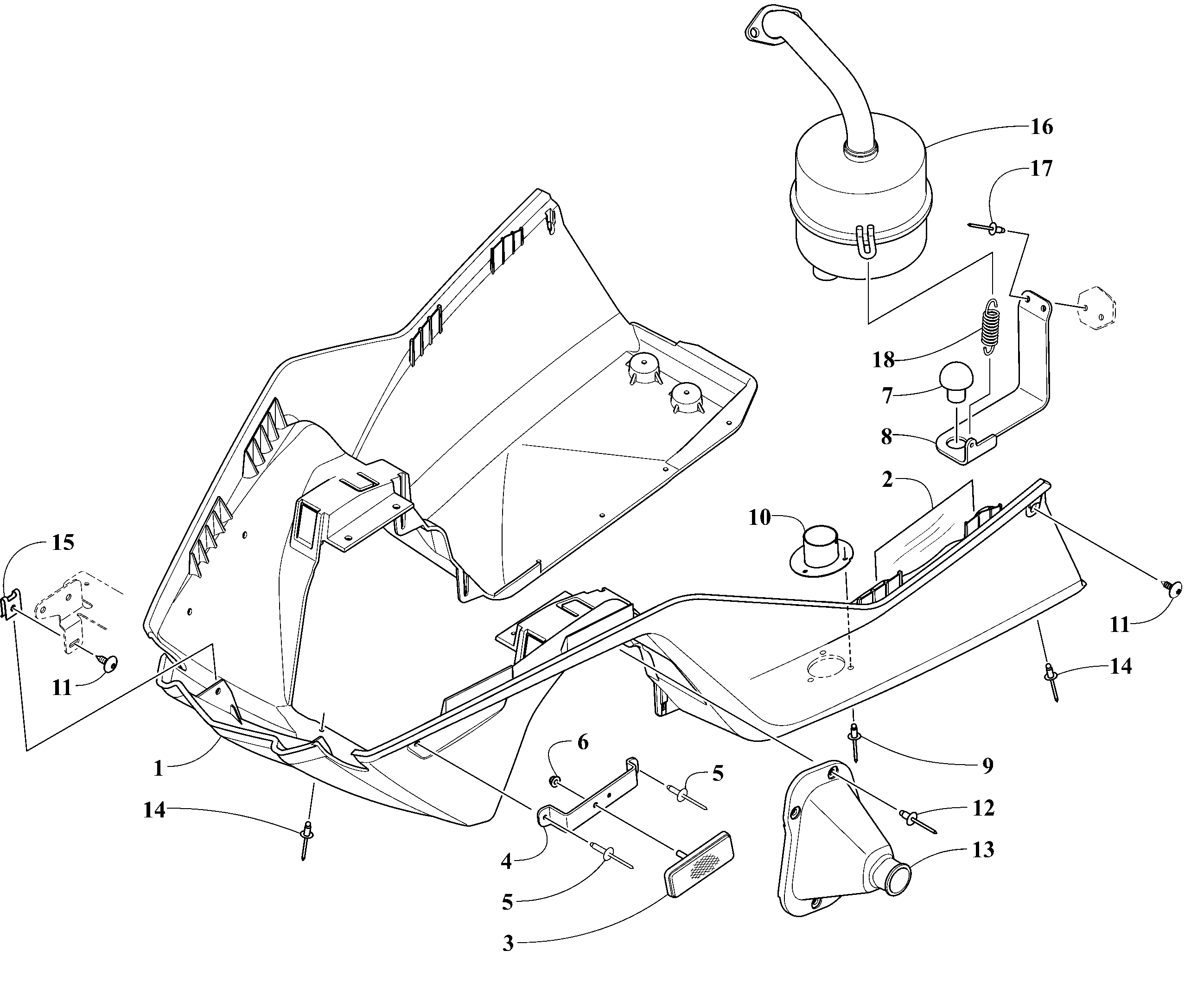 Bottom Pan and Exhaust