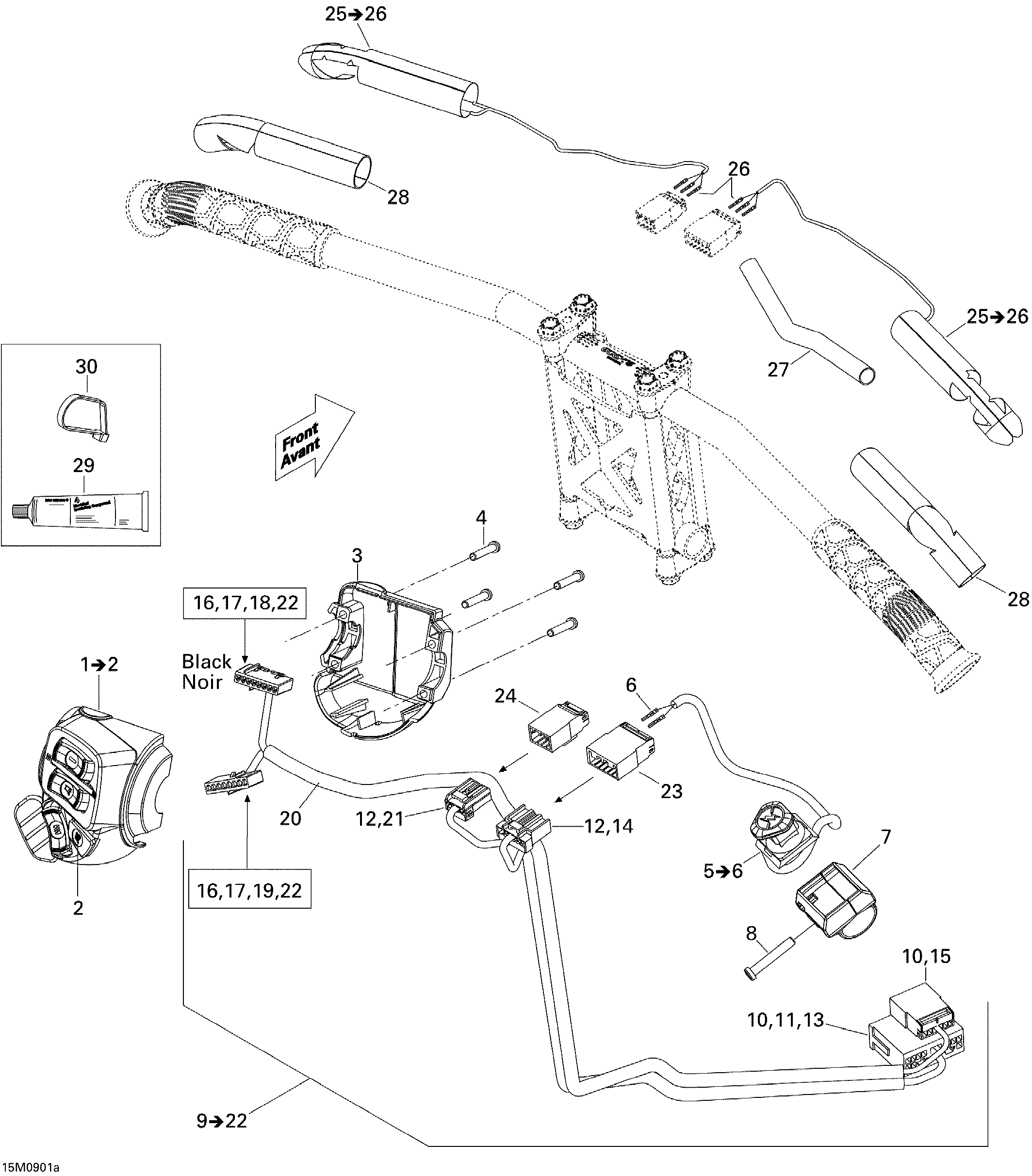 Steering Wiring Harness 800R