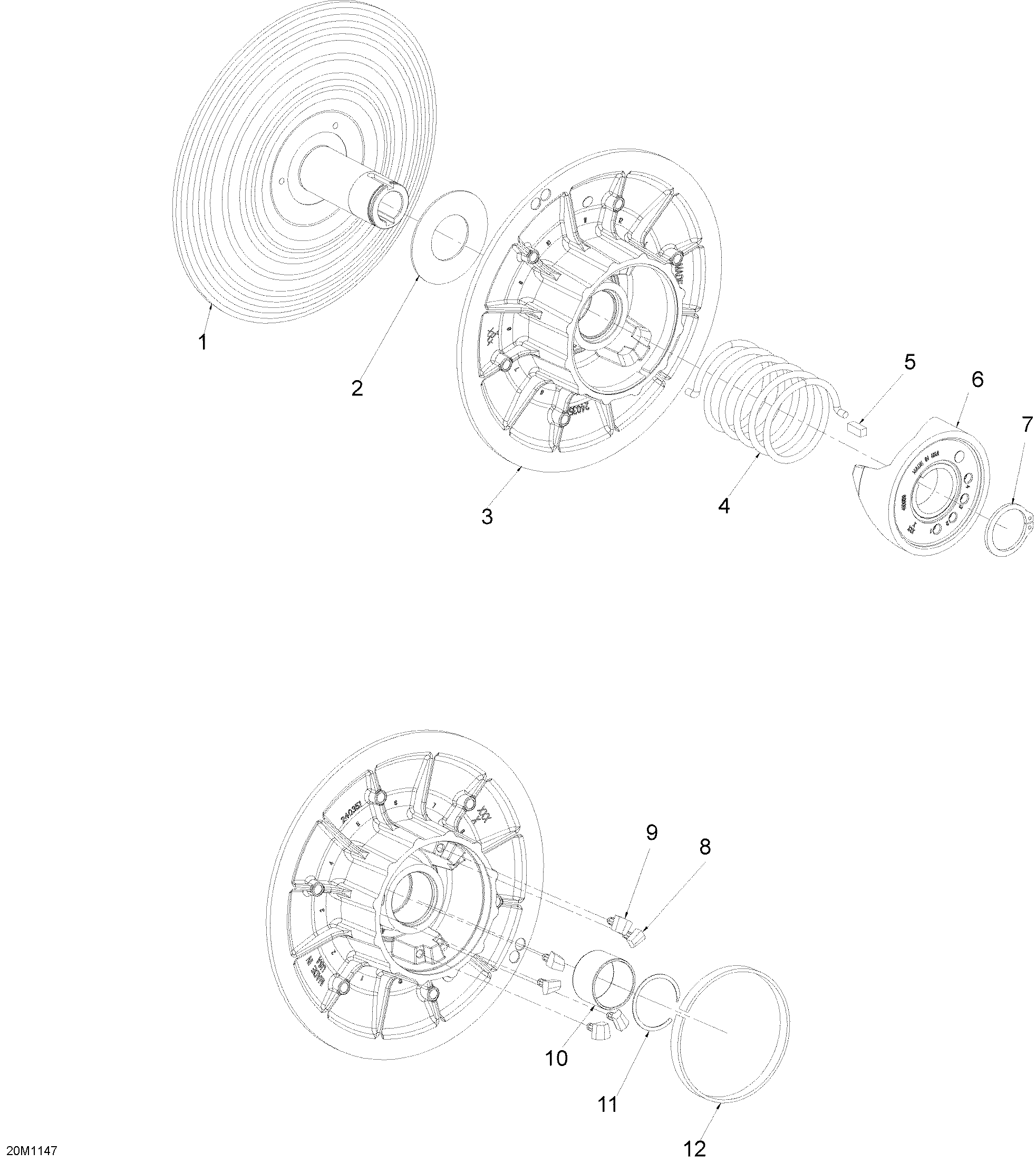 Схема узла: Driven Pulley