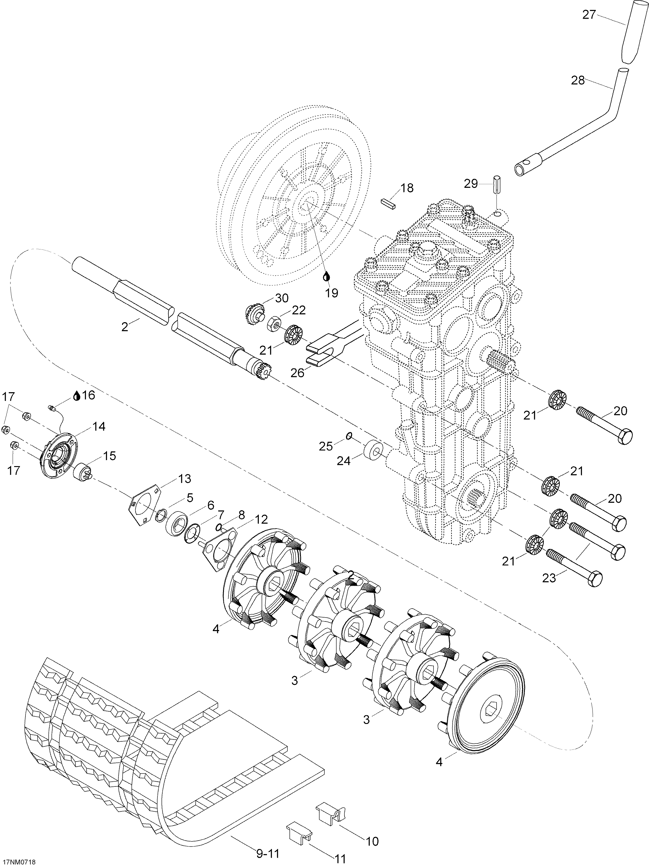 Drive Axle And Track