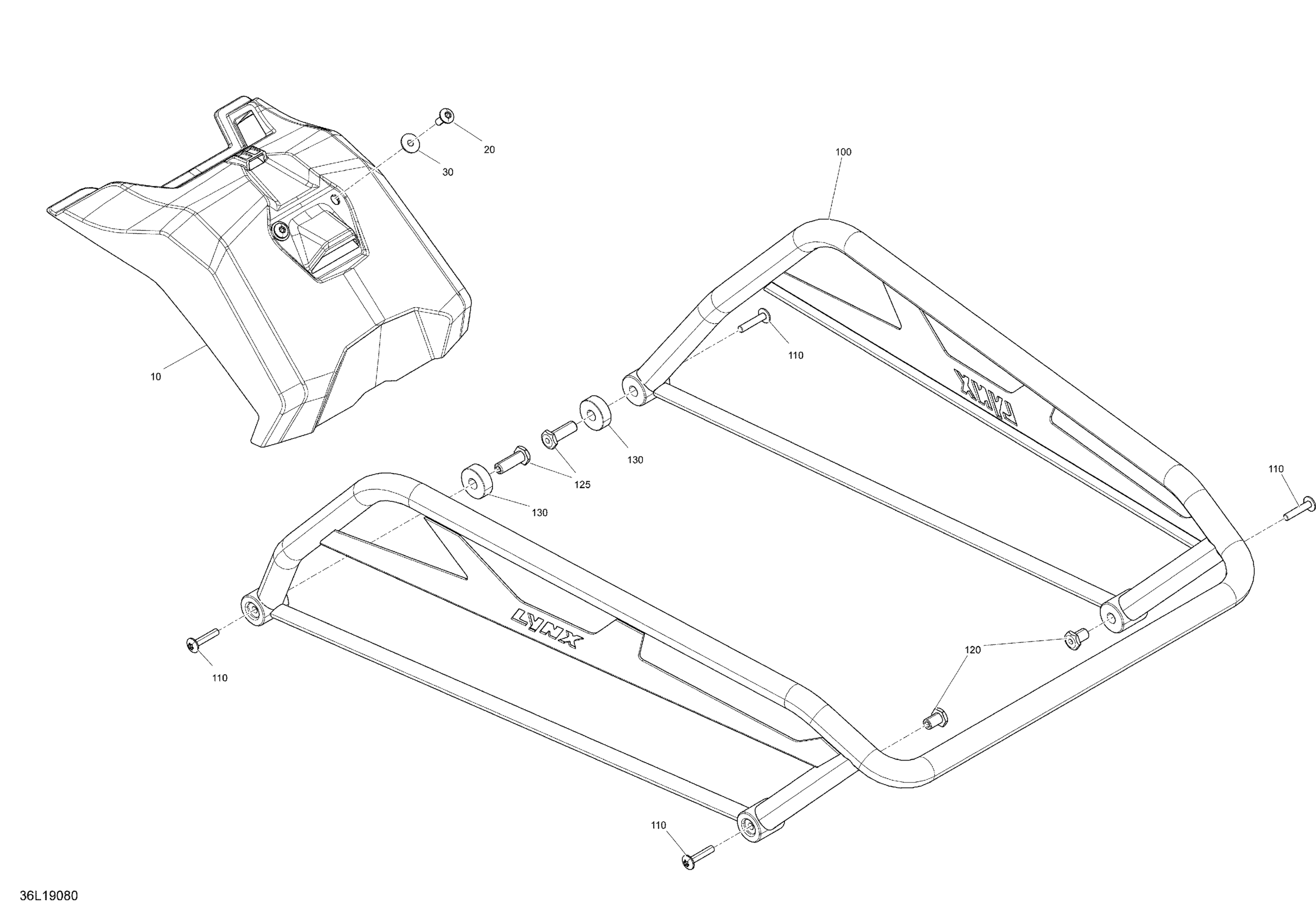 Схема узла: Luggage Rack -  600R ETEC