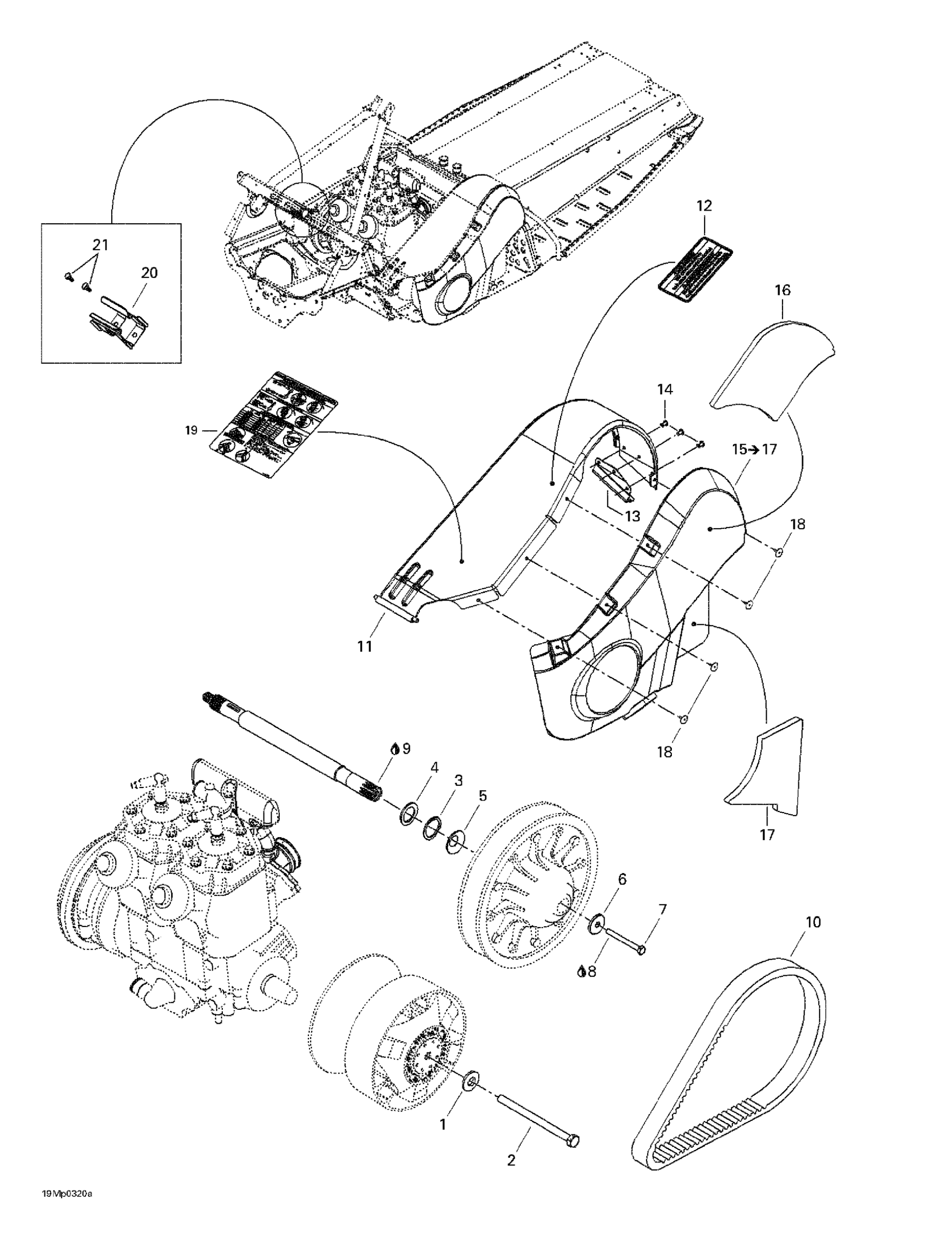 Pulleys System And Belt Guard