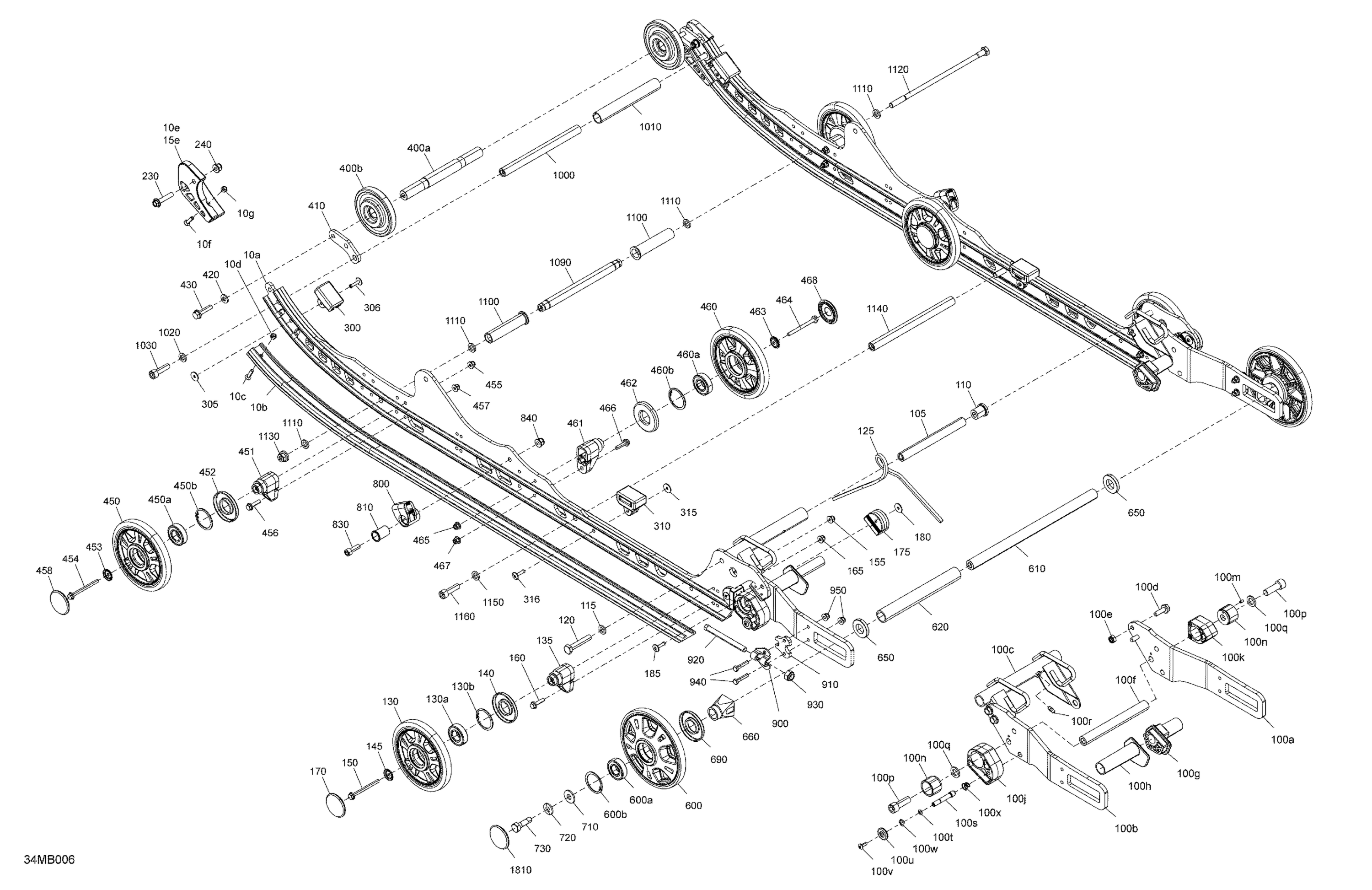 Схема узла: Suspension - Rear - Lower Section