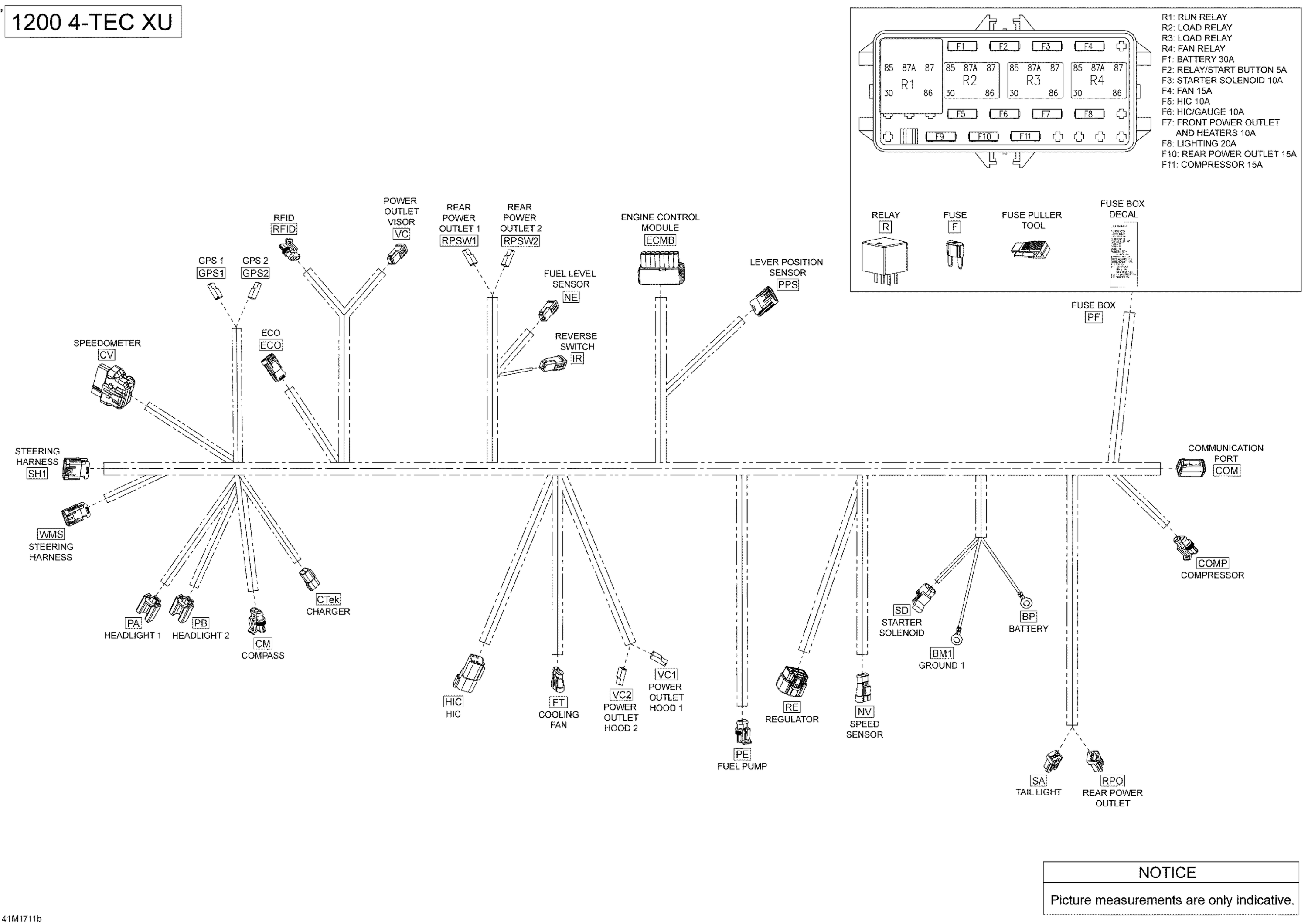 Electrical Harness - 1200 4-TEC