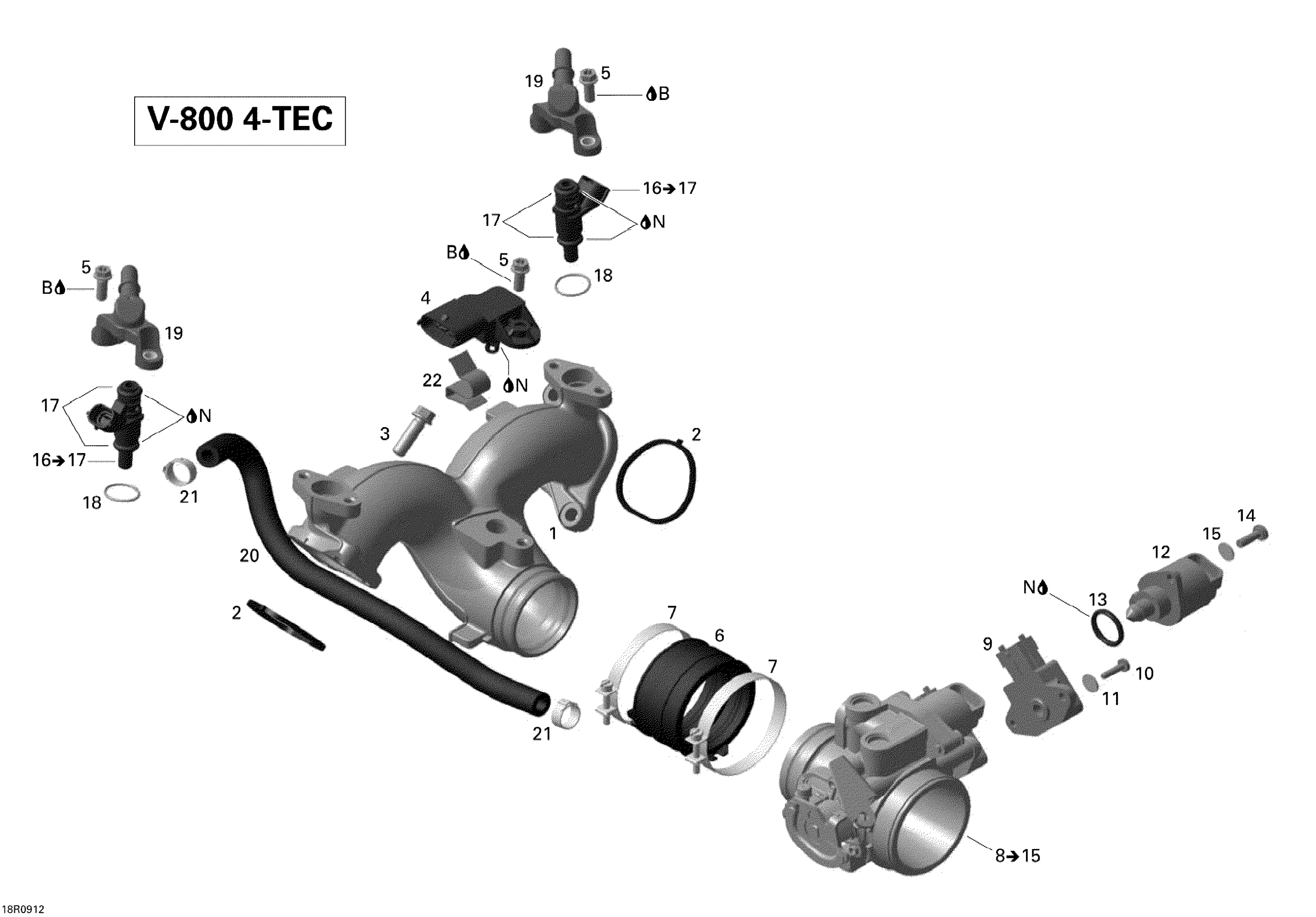 Air Intake Manifold And Throttle Body