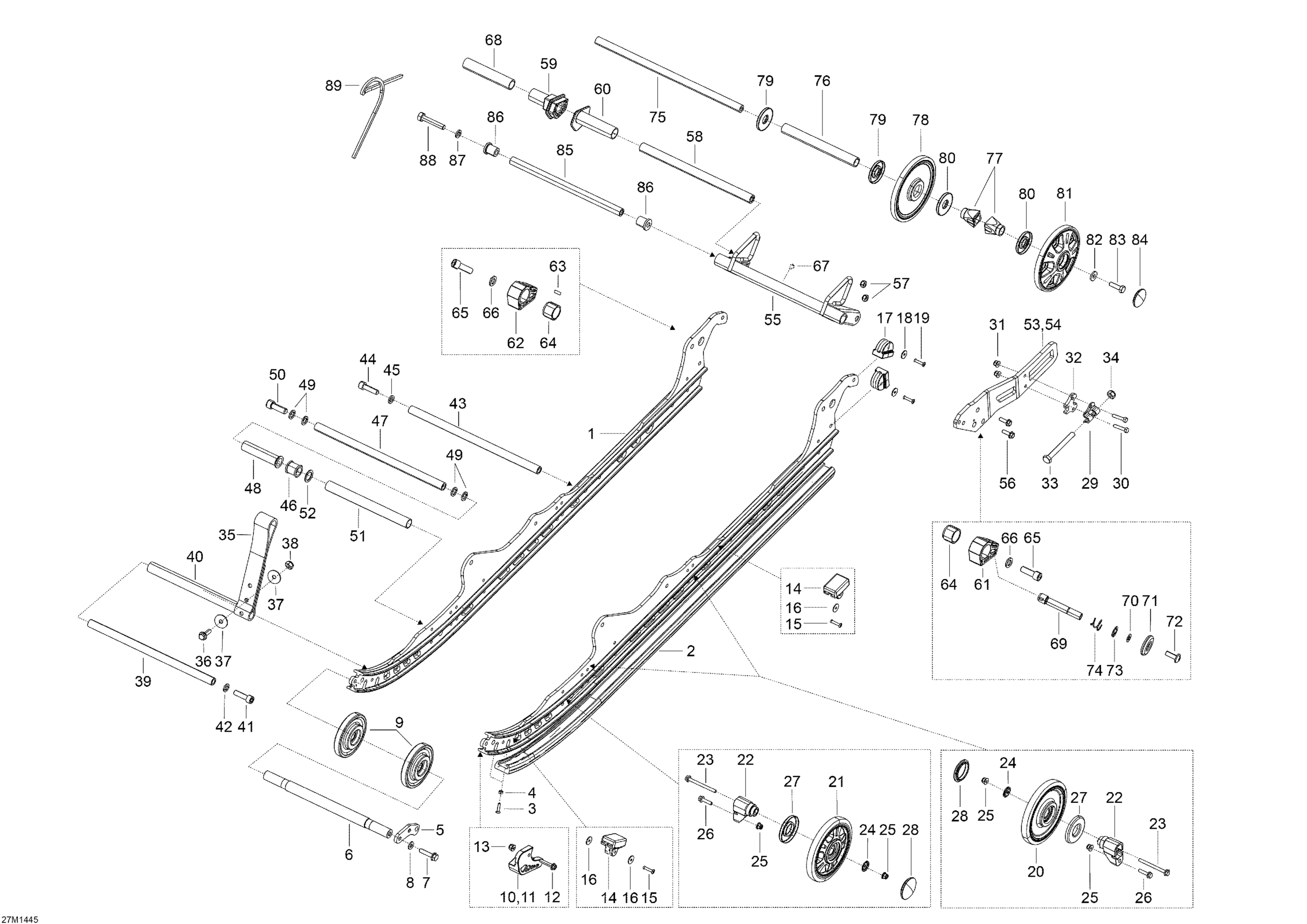 Схема узла: Rear Suspension