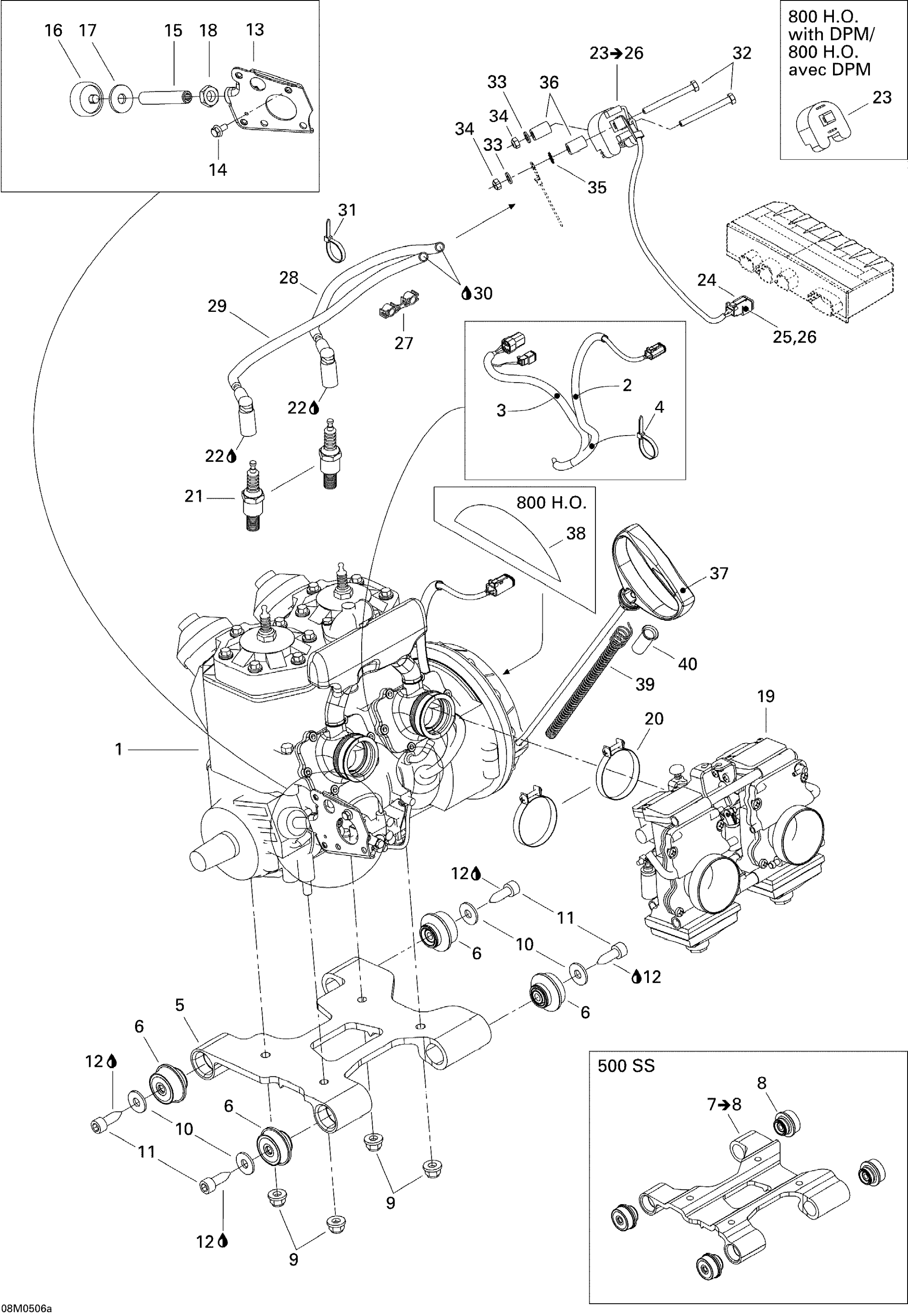 Схема узла: Engine 1, 500SS