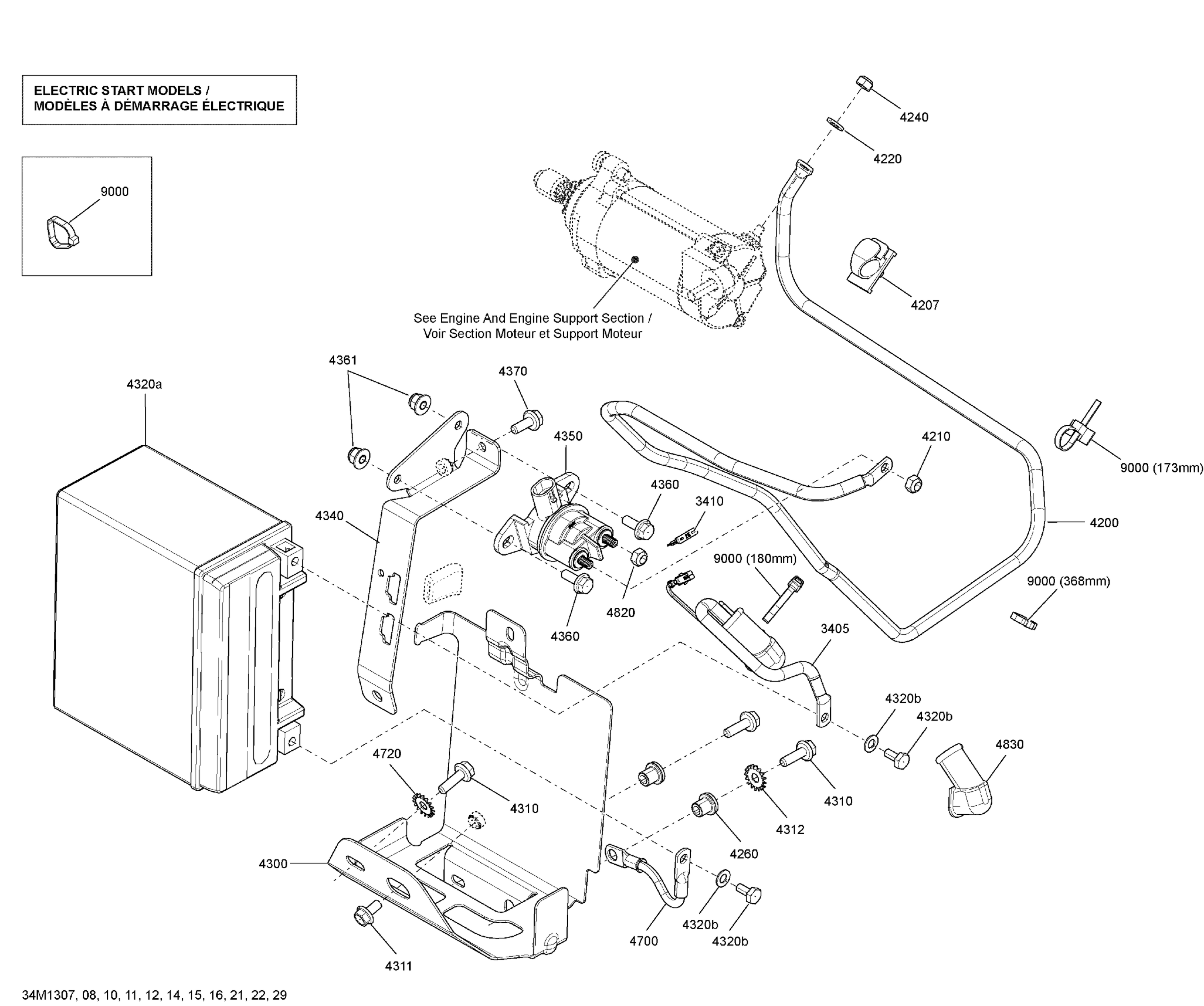 Battery And Starter