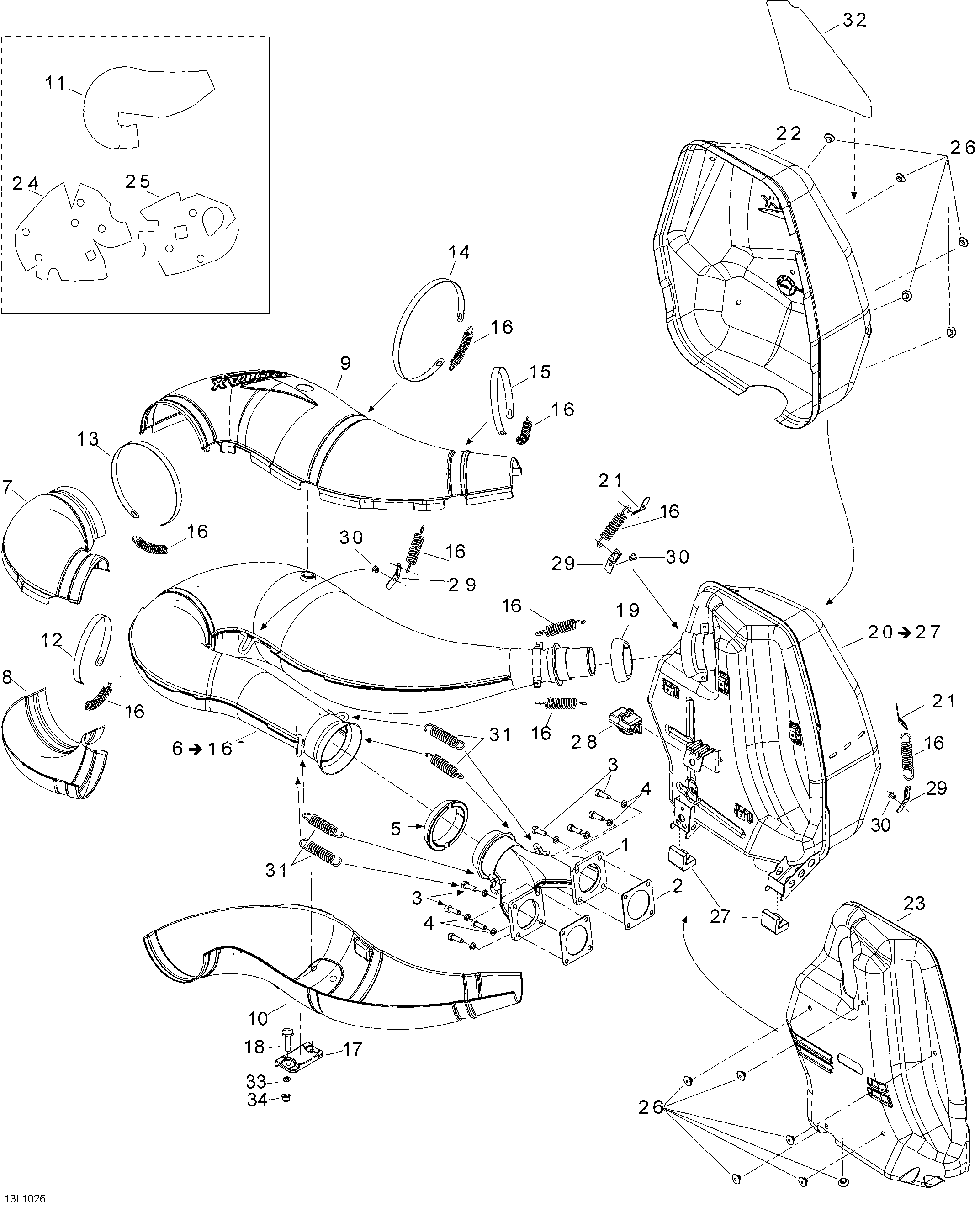 Схема узла: Exhaust System