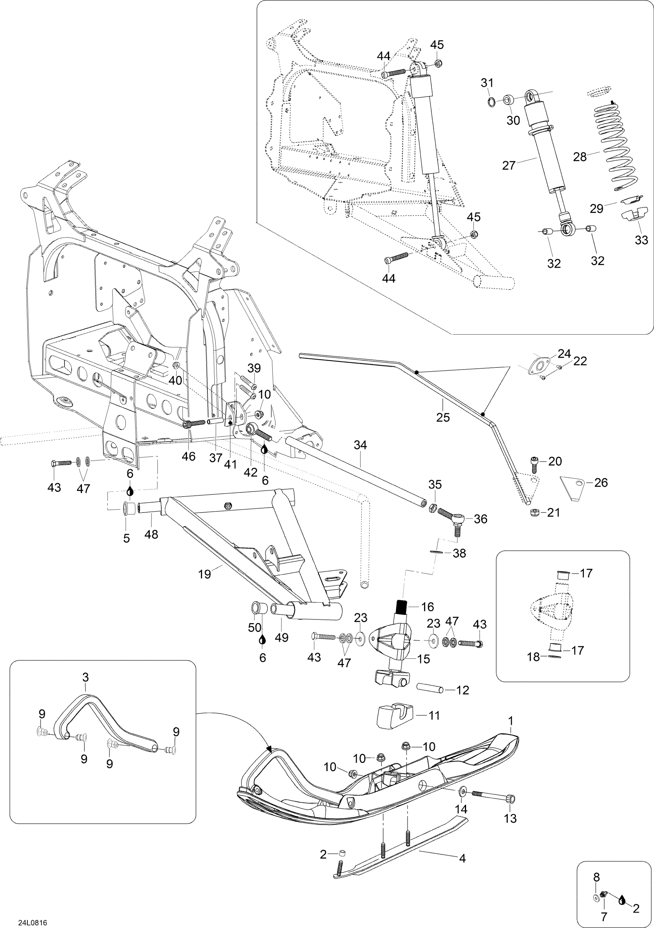 Front Suspension And Ski