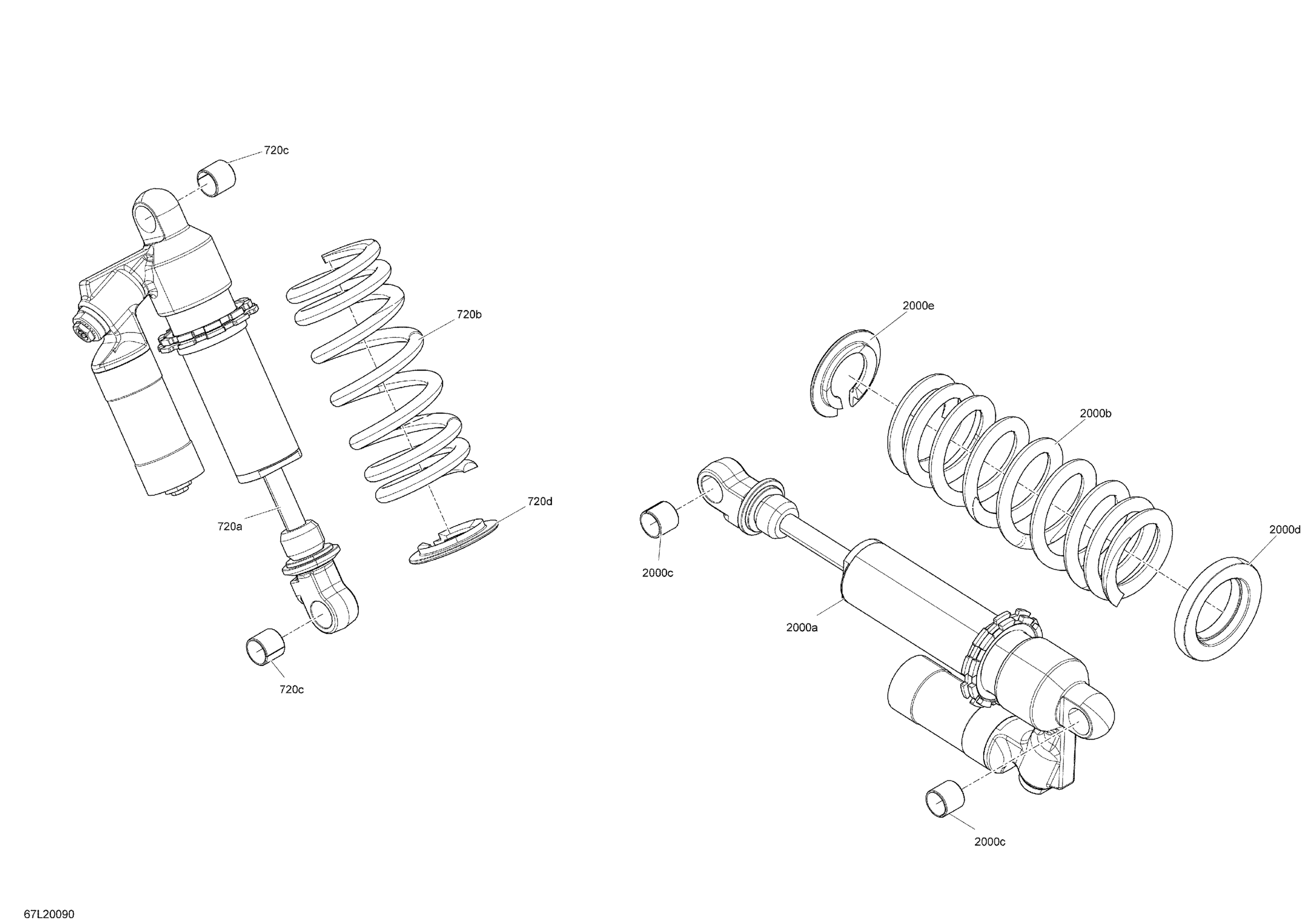 Suspension, Rear - Shocks - RE 3900 - SKU SELM