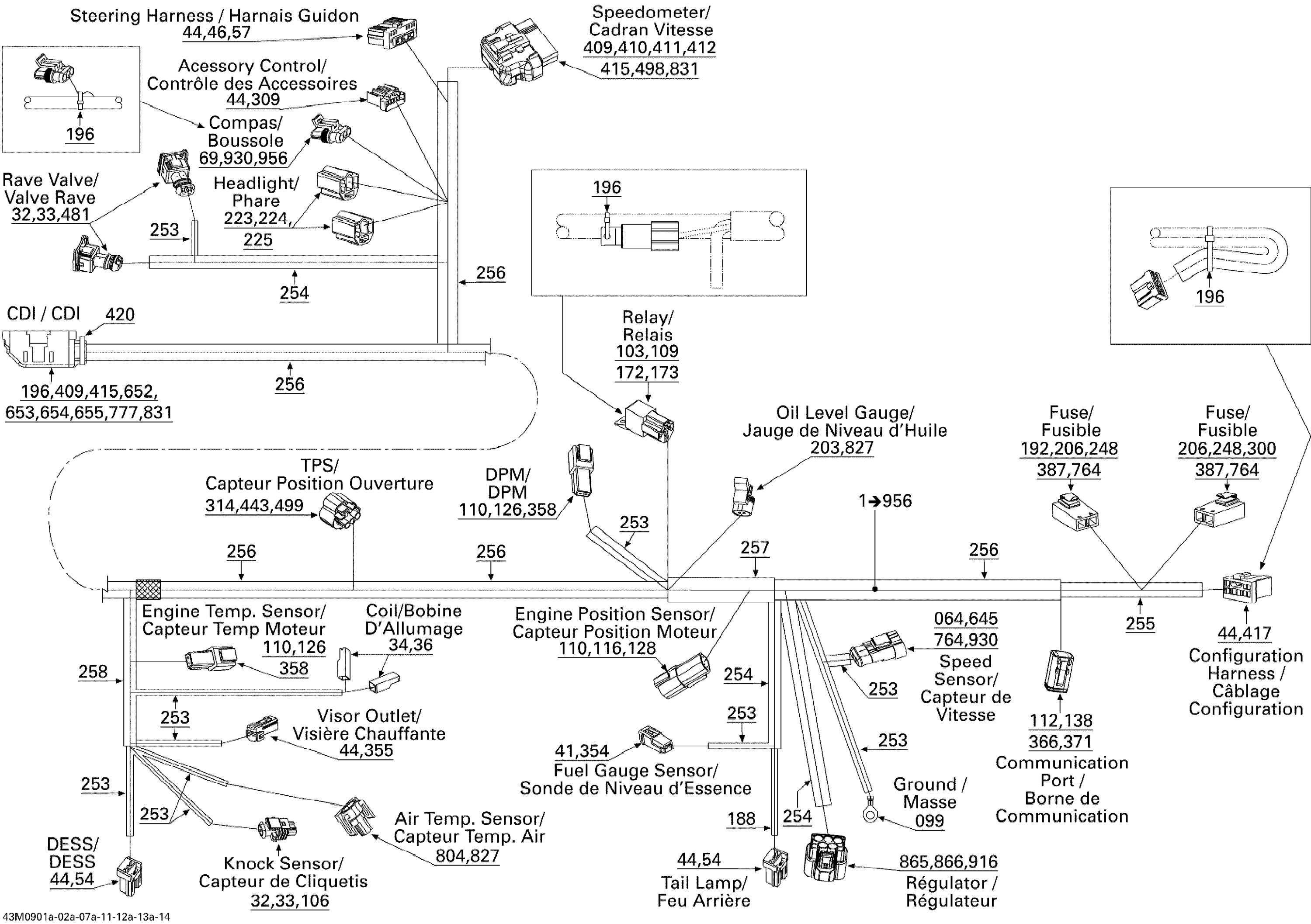 Схема узла: Electrical Harness 800R