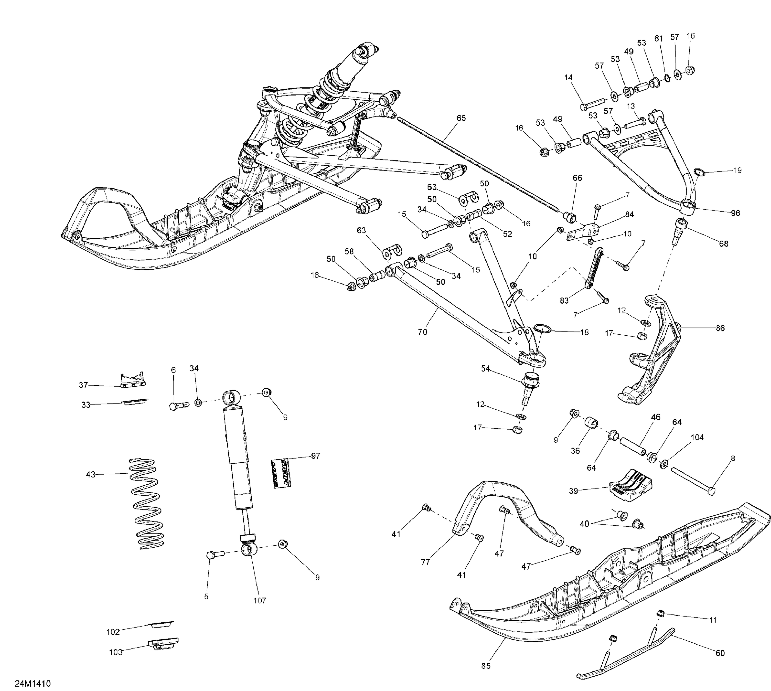 Front Suspension And Ski