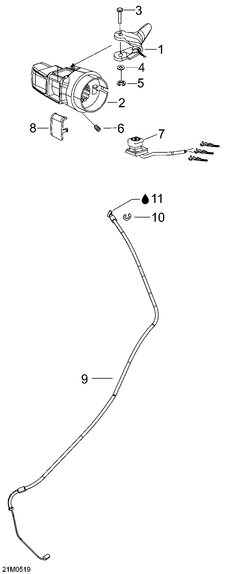 Throttle Handle And Housing