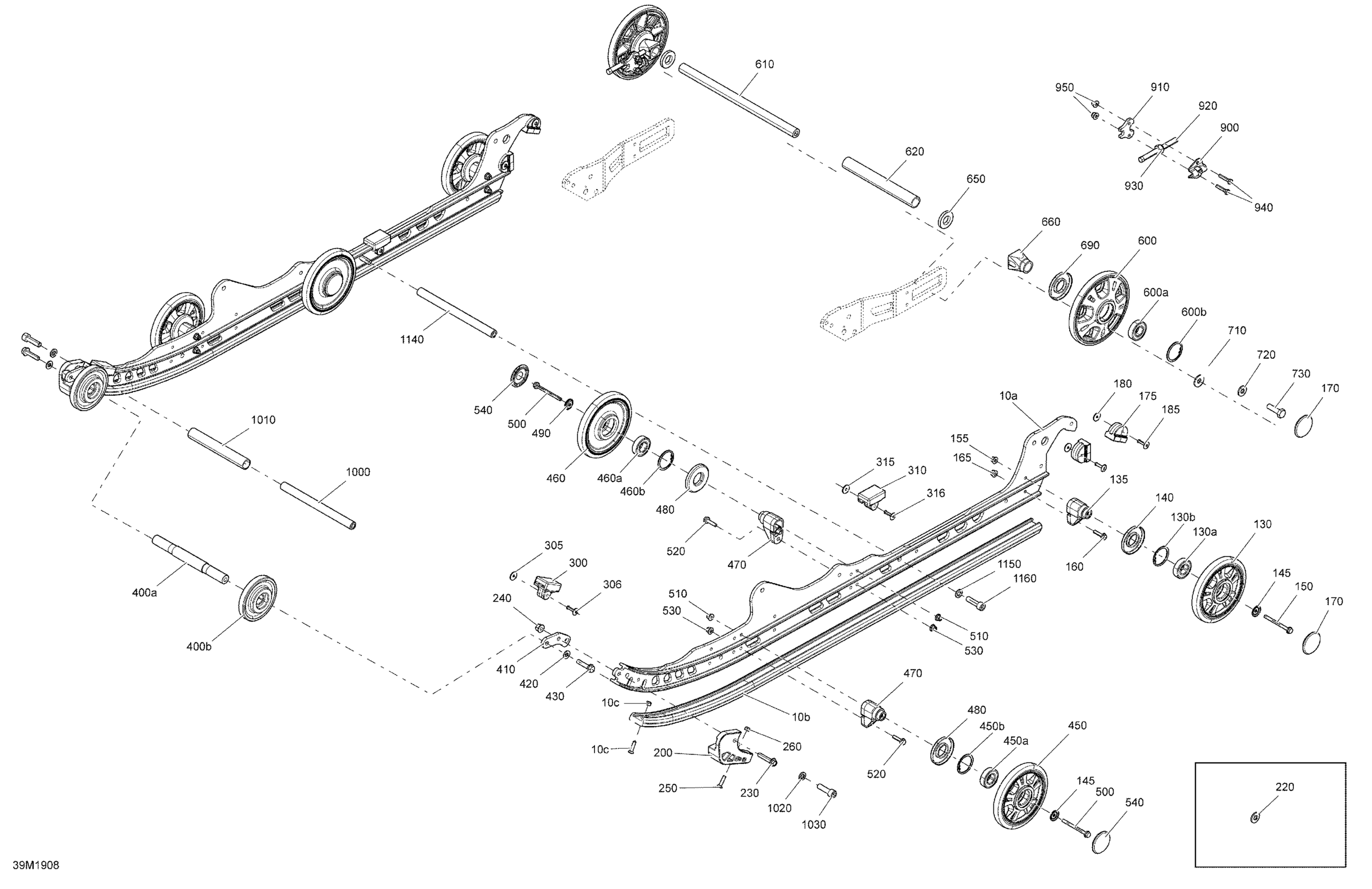 Схема узла: Rear Suspension - Lower Section