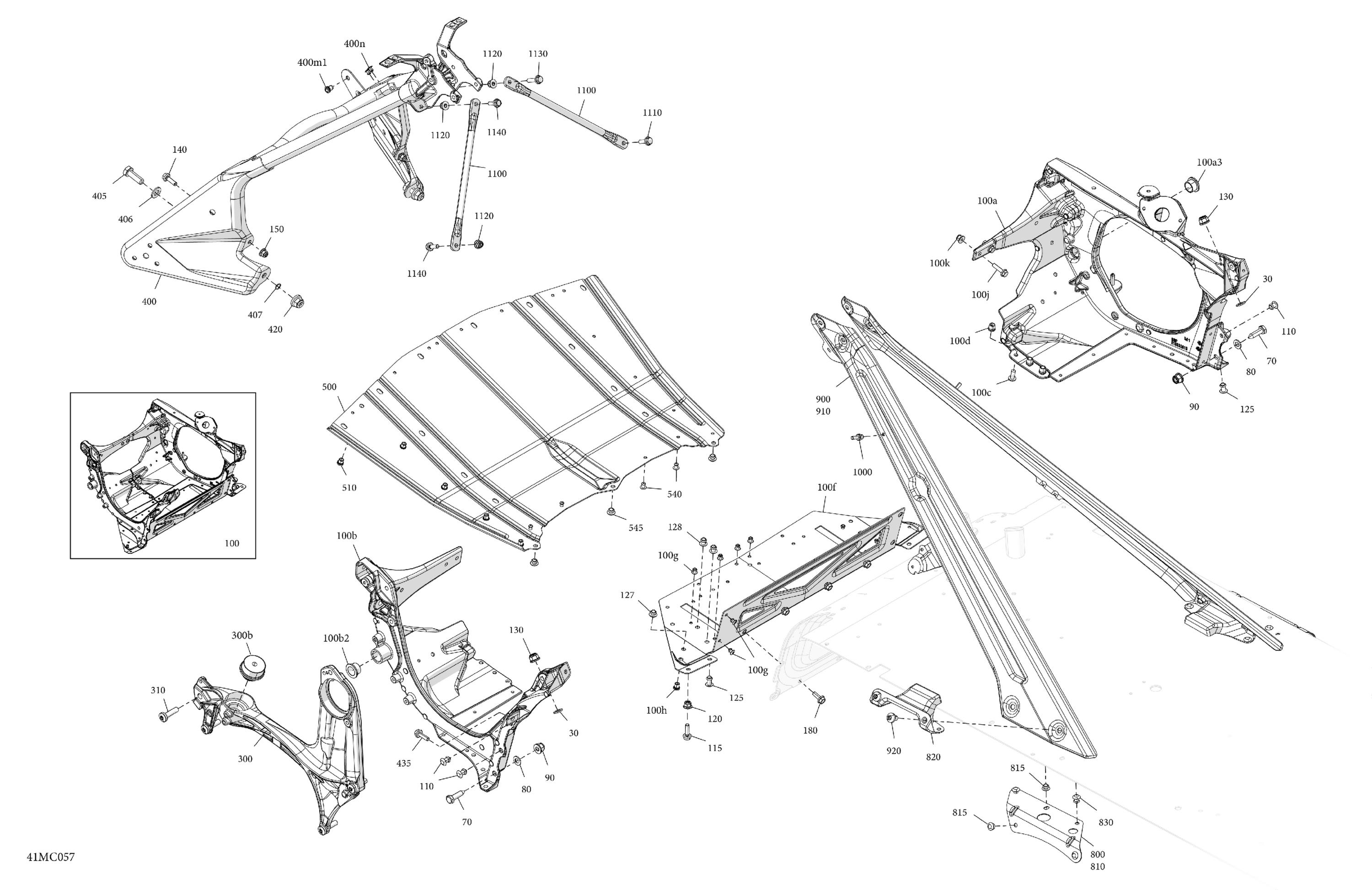 Схема узла: Frame - System - Front Section