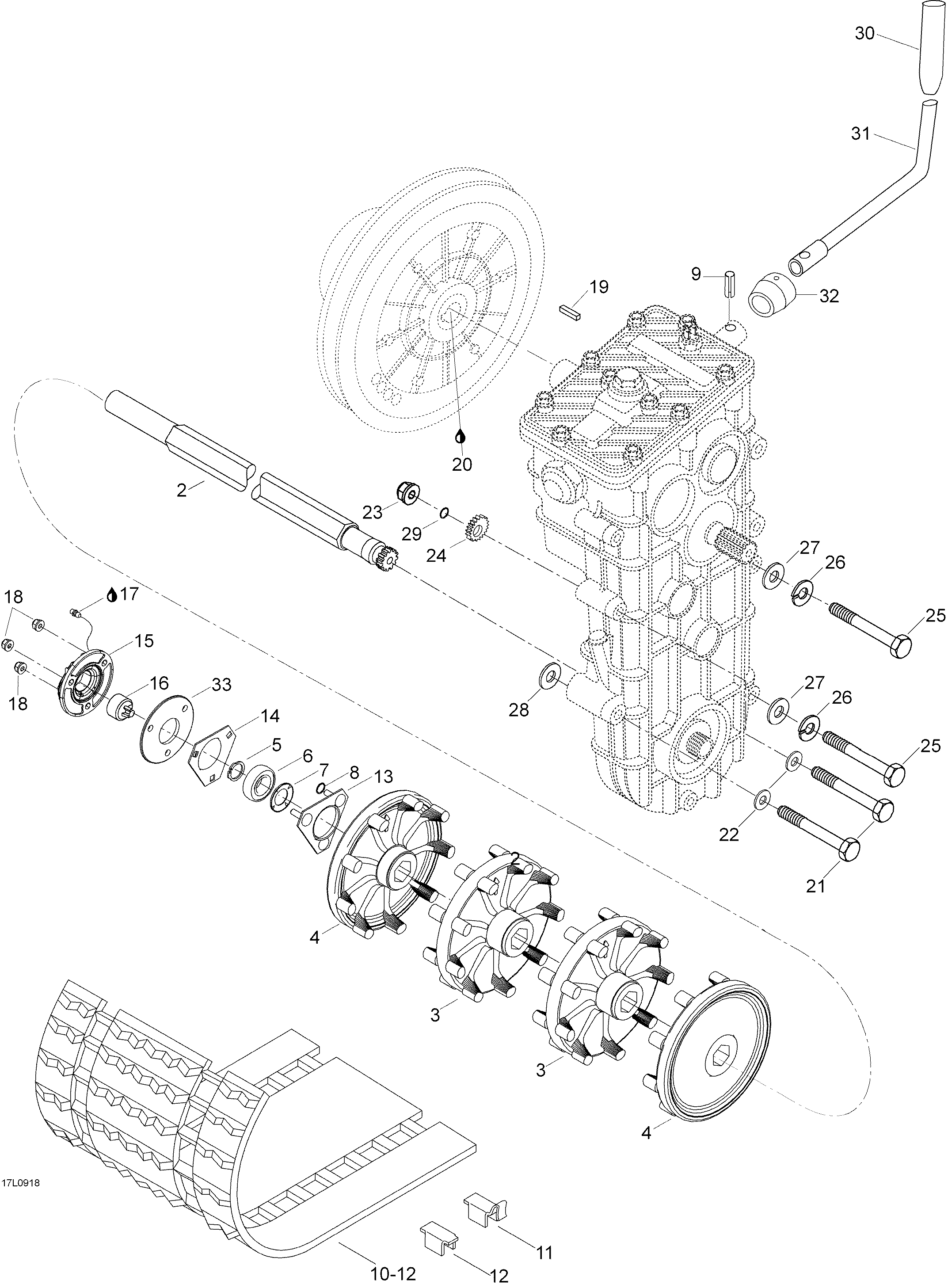 Схема узла: Drive Axle And Track