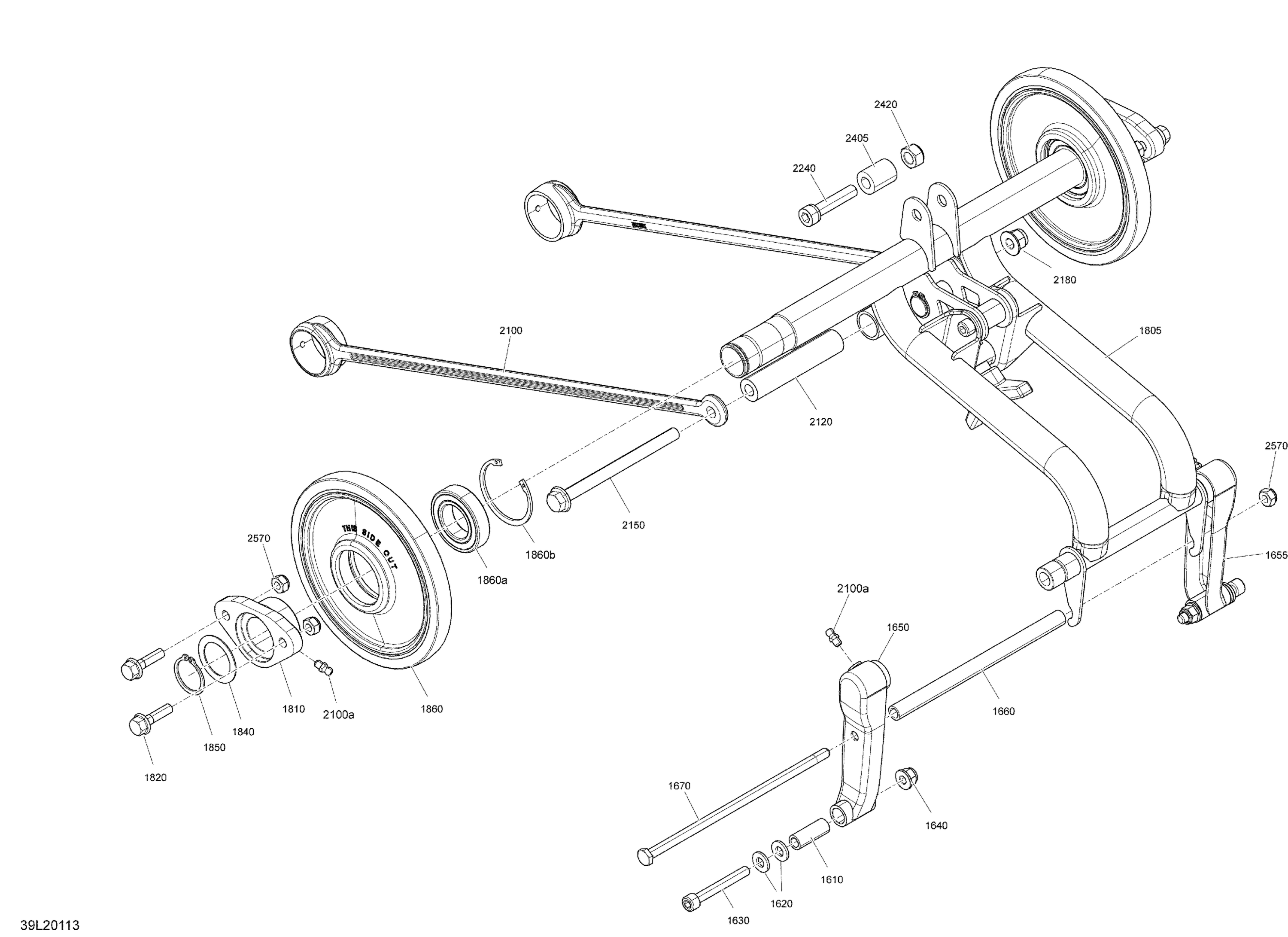 Схема узла: Suspension, Rear - System - Upper Section - PRO Touring kit