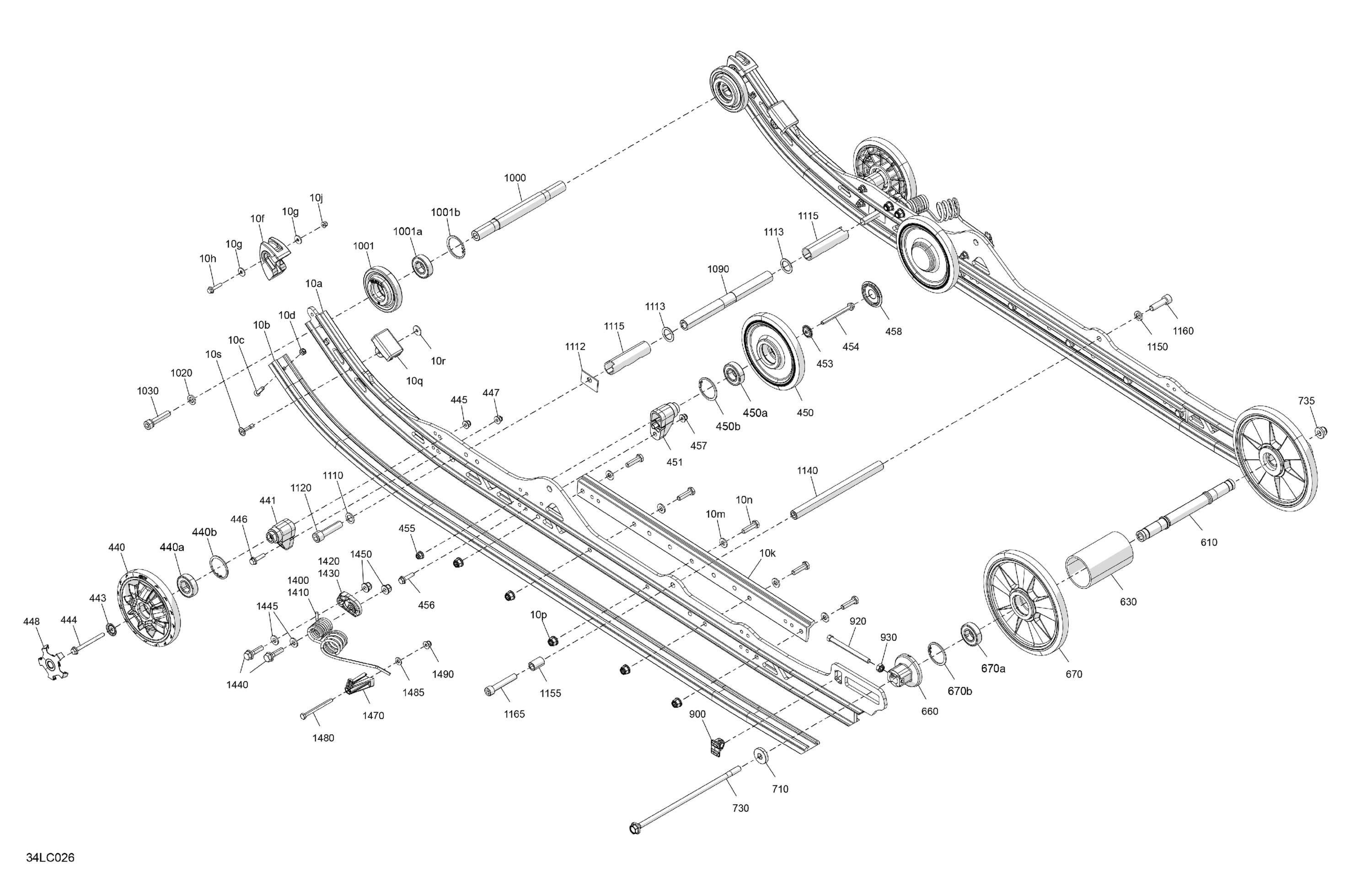 Схема узла: Suspension - Rear - Lower Section