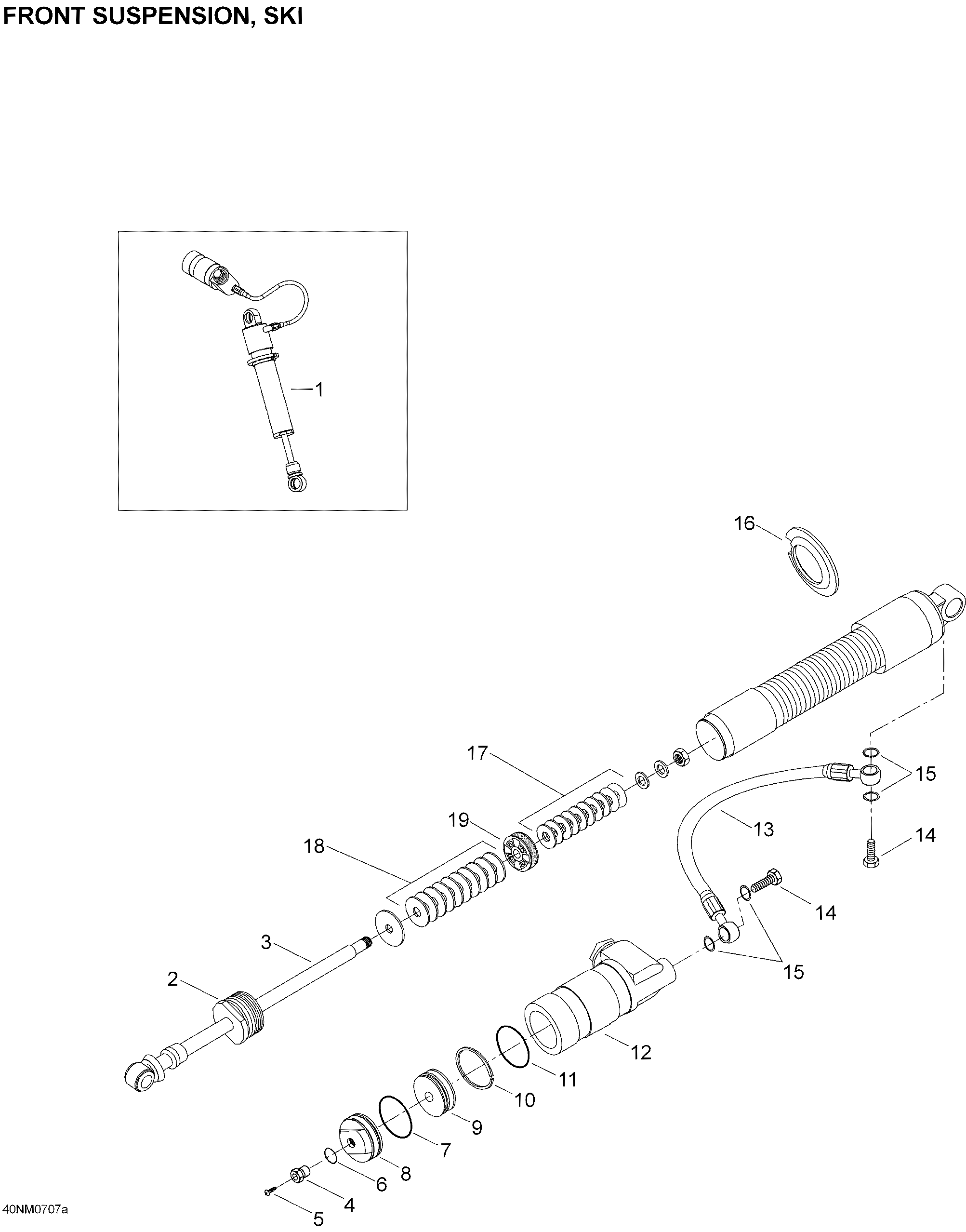 Схема узла: Take Apart Shock, Ski