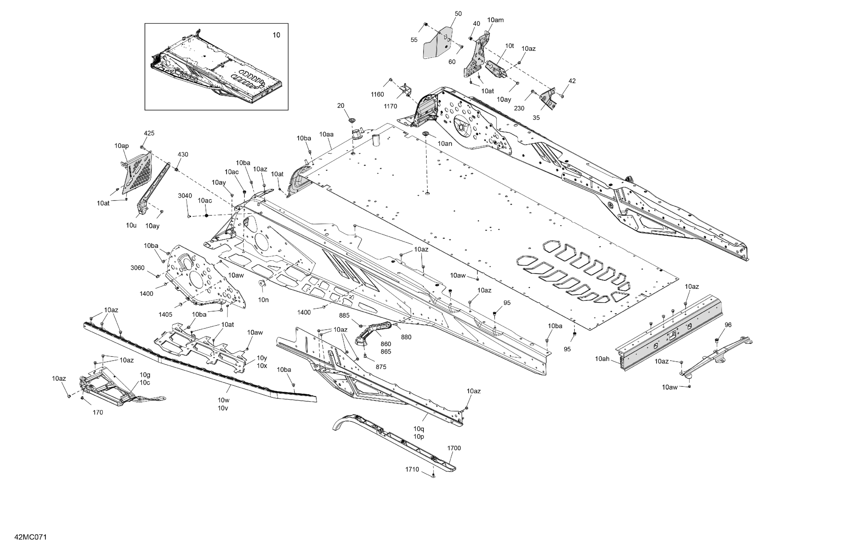 Схема узла: Frame - System - Rear Section