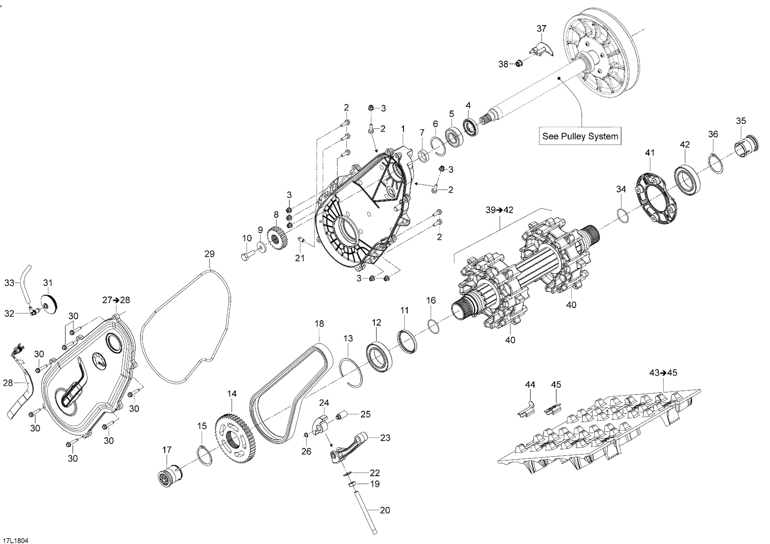 Drive Train Boondocker - 600HO E-TEC