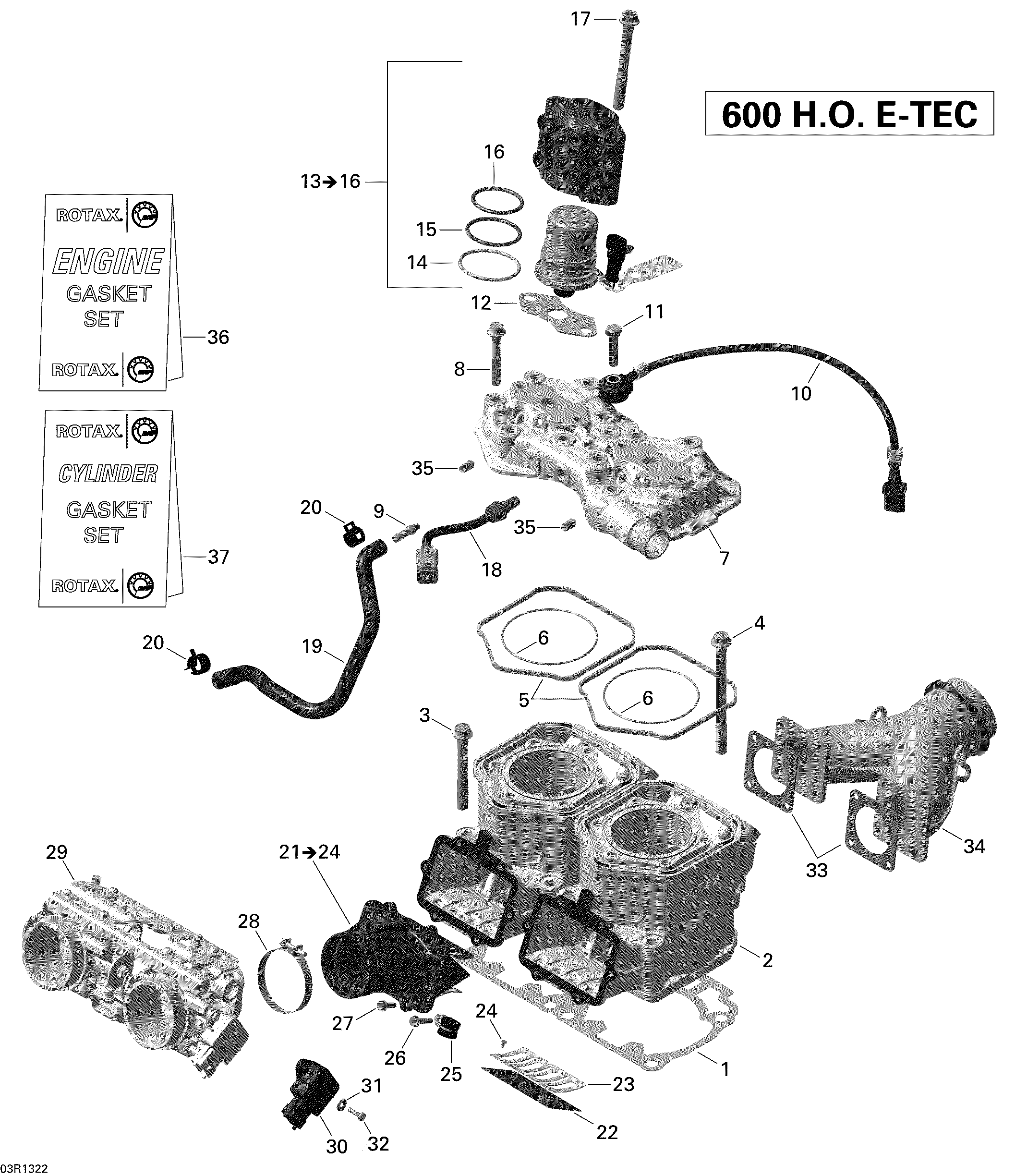 Схема узла: Cylinder And Injection System