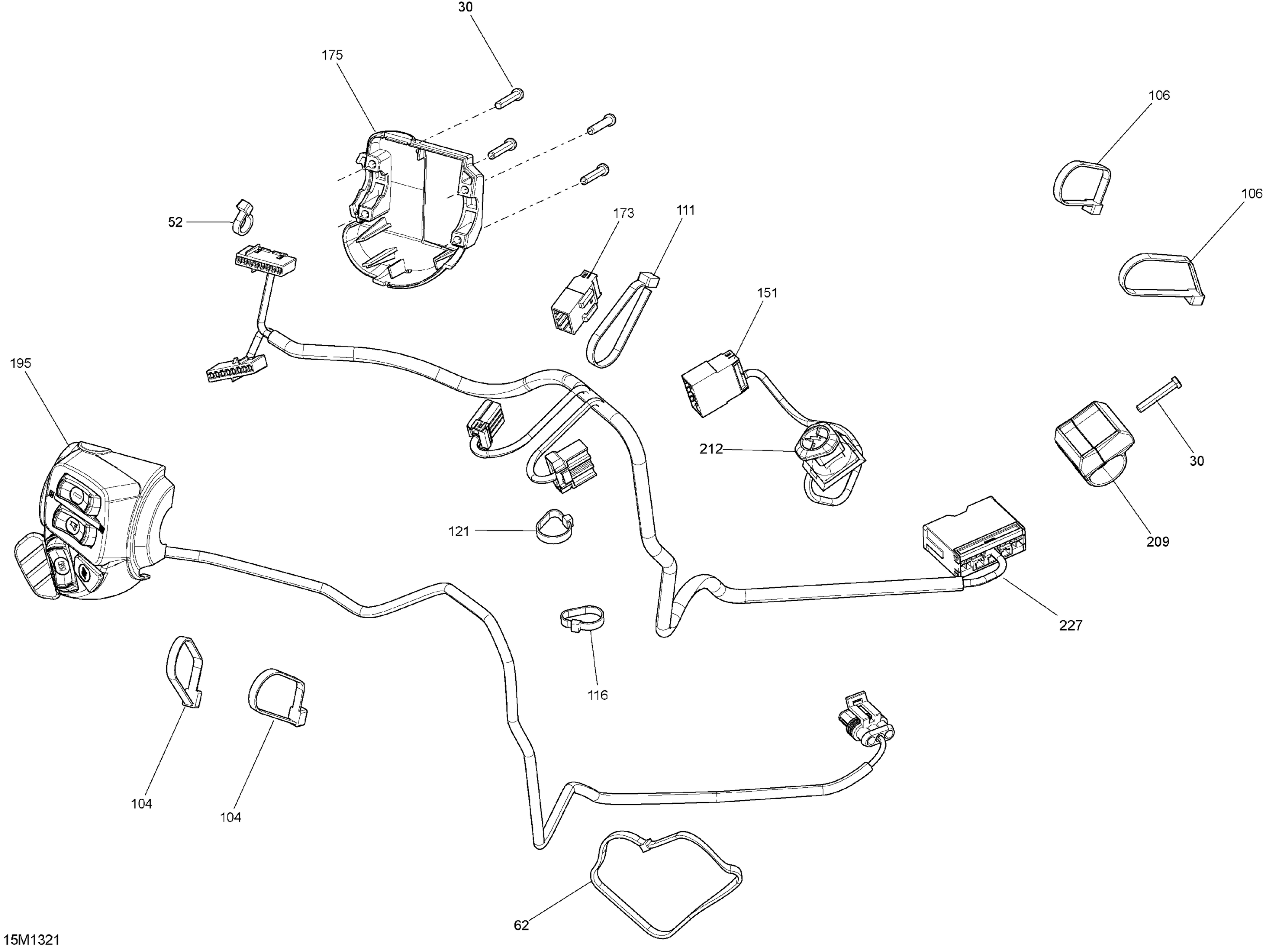 Схема узла: Steering Wiring Harness