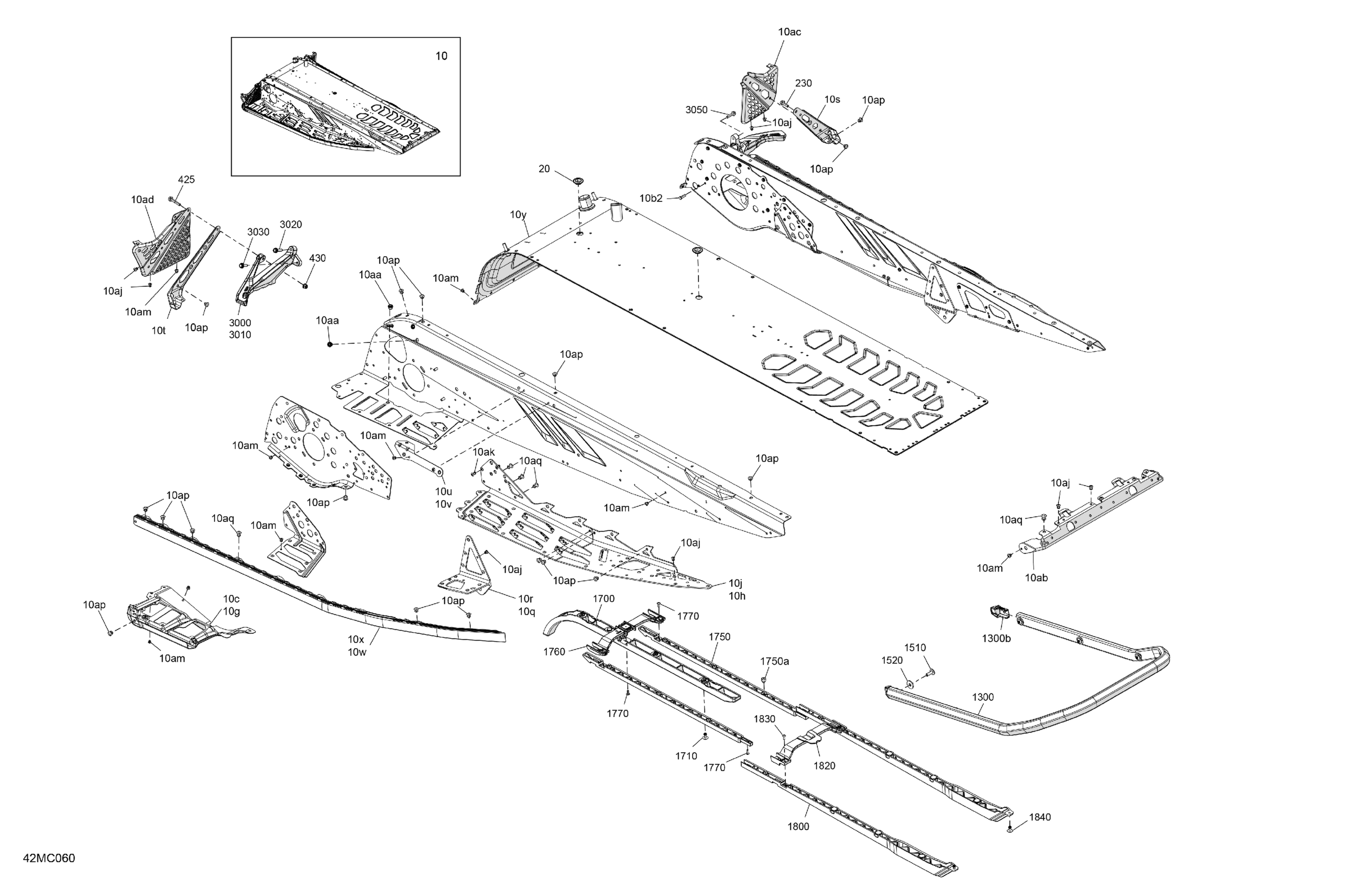 Схема узла: Frame - System - Rear Section