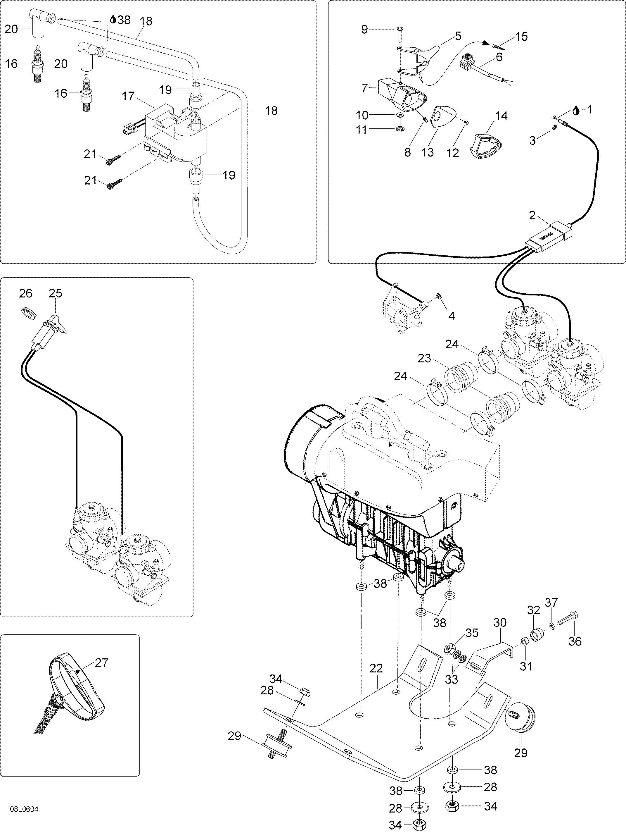 Схема узла: Engine And Engine Support