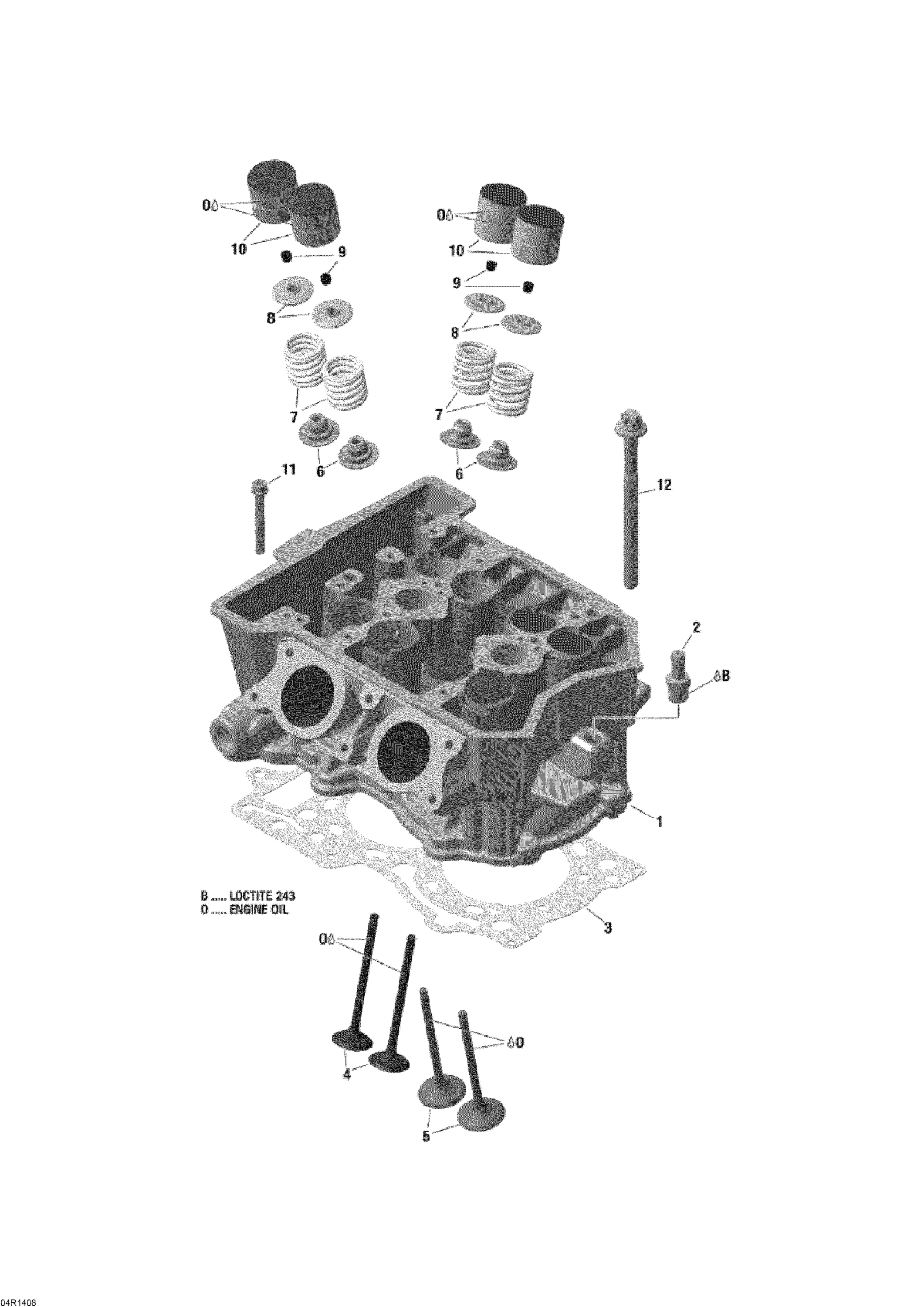 Cylinder Head And Exhaust Manifold