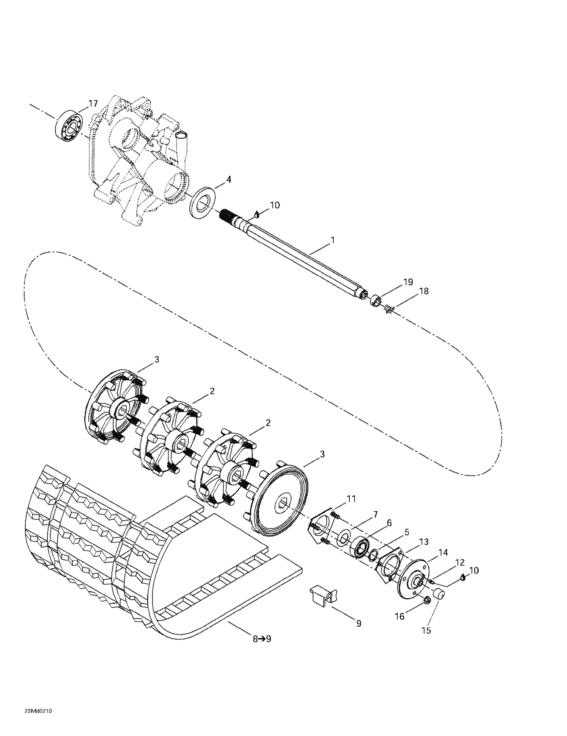 Схема узла: Drive Axle And Track