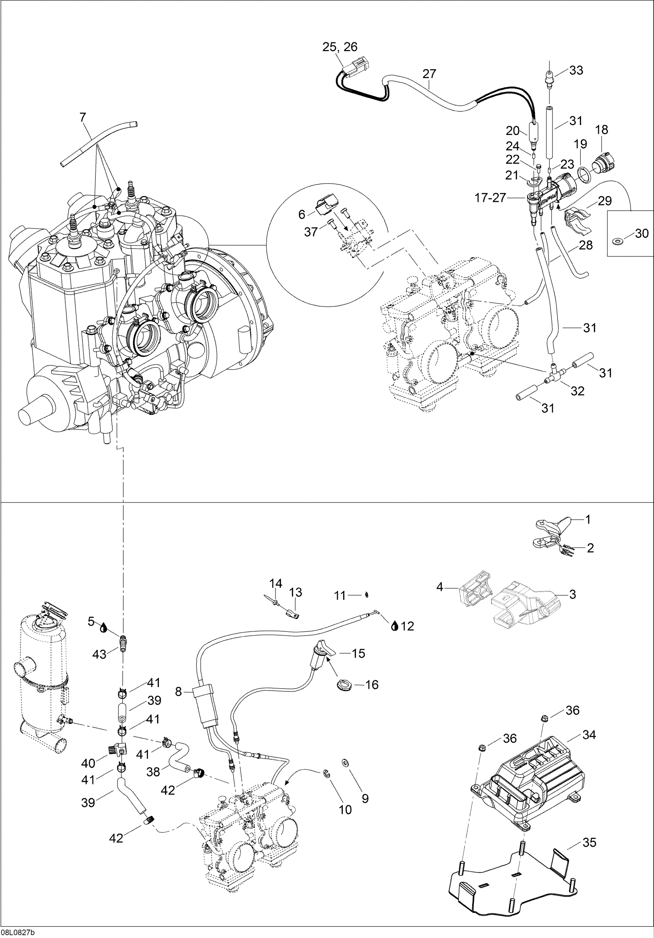 Throttle Handle And ECM