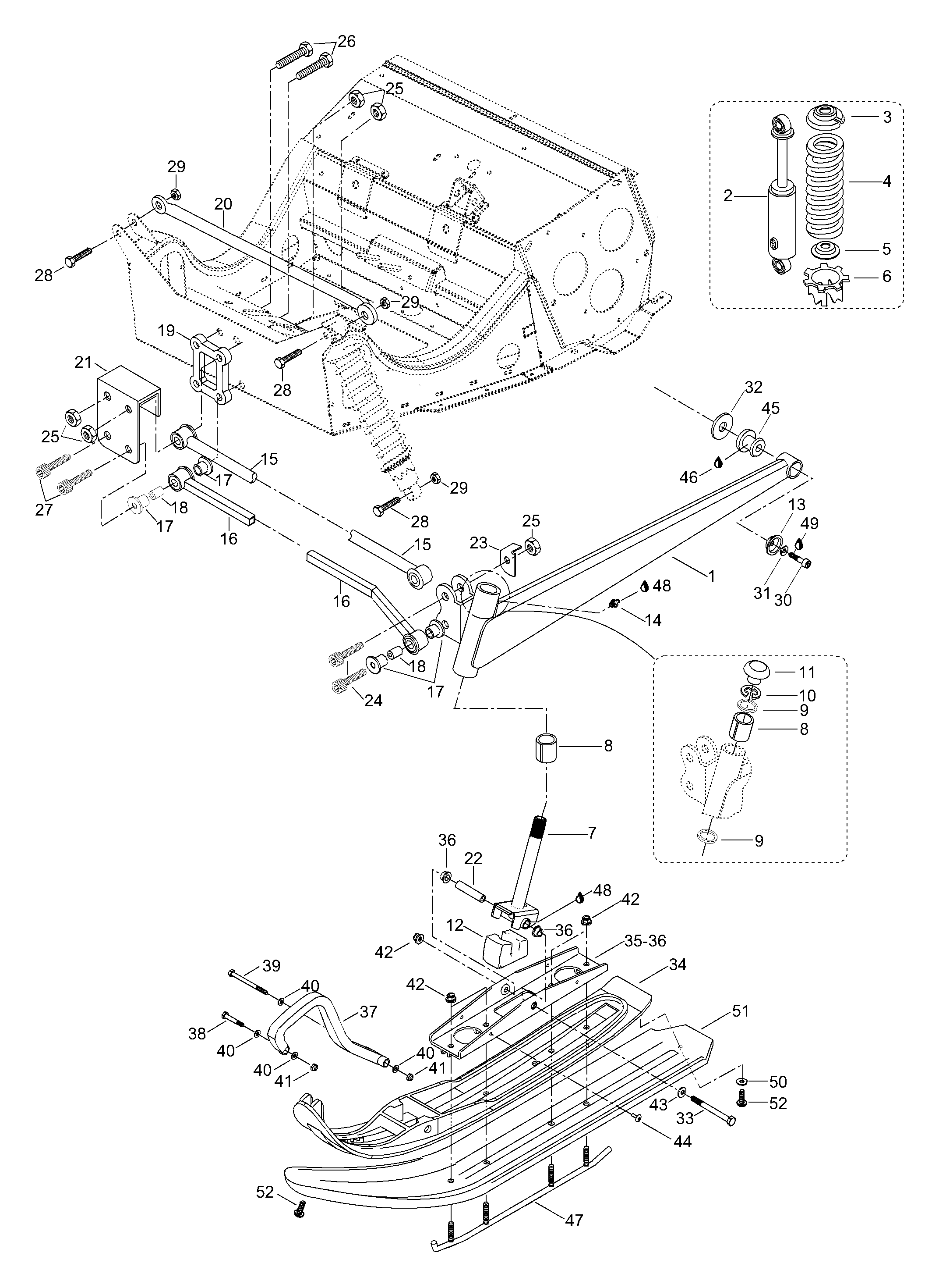 Схема узла: Front Suspension