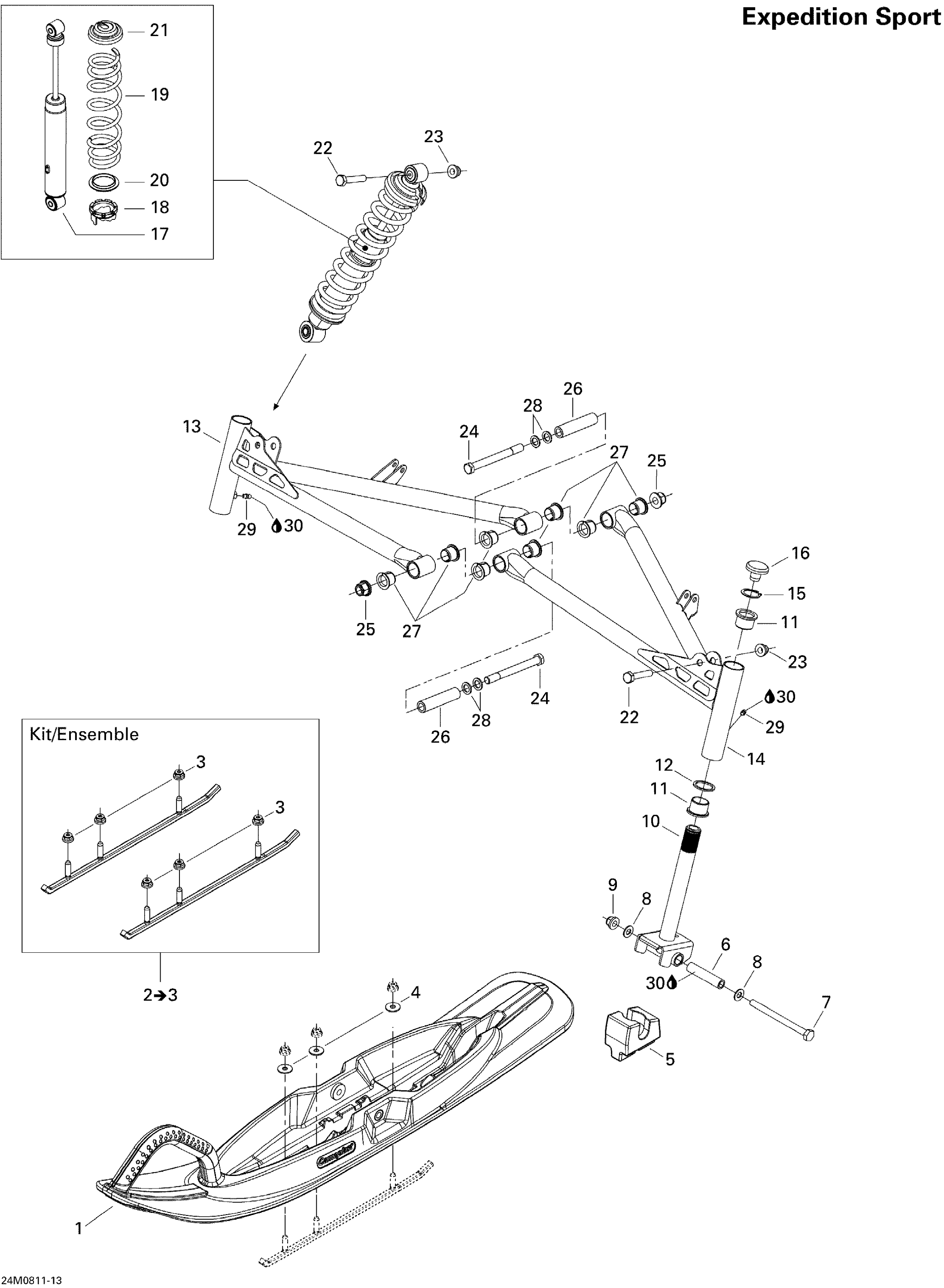 Front Suspension And Ski