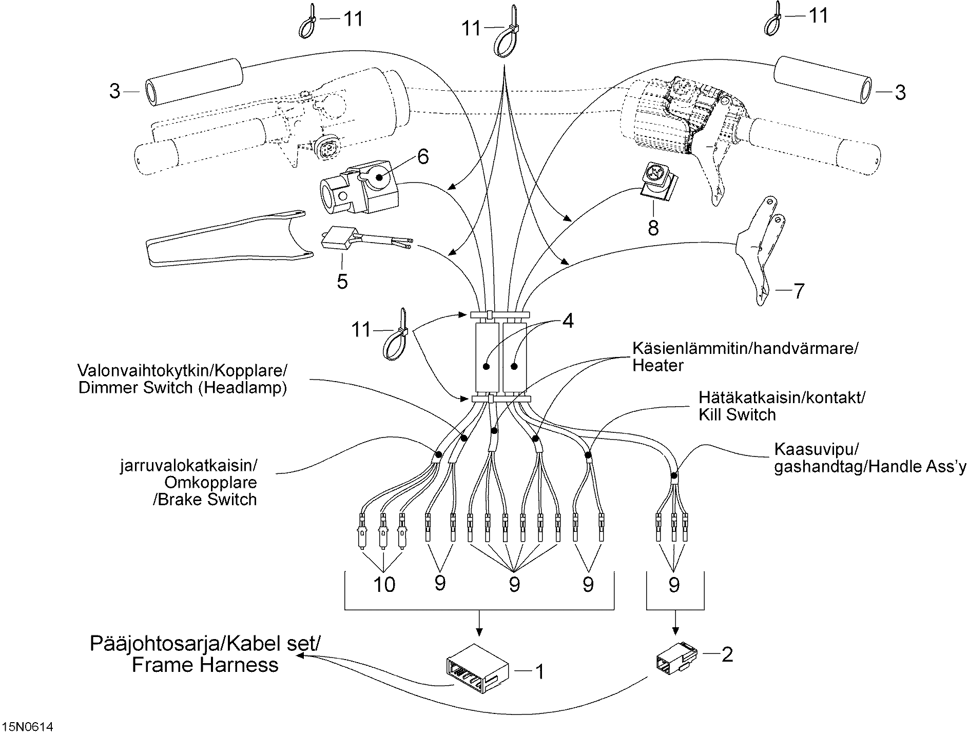 Схема узла: Steering Harness