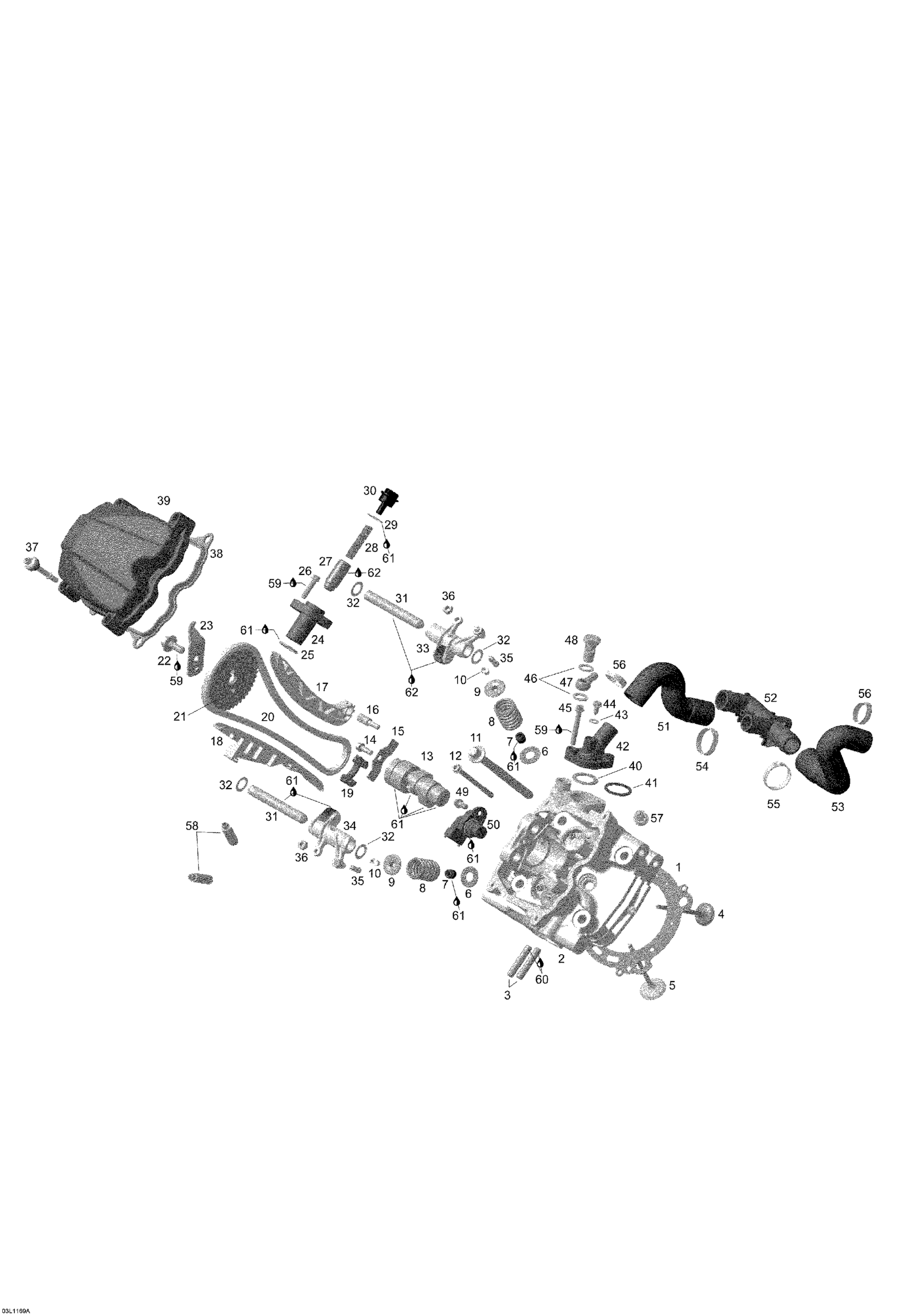 Схема узла: Cylinder Head Front