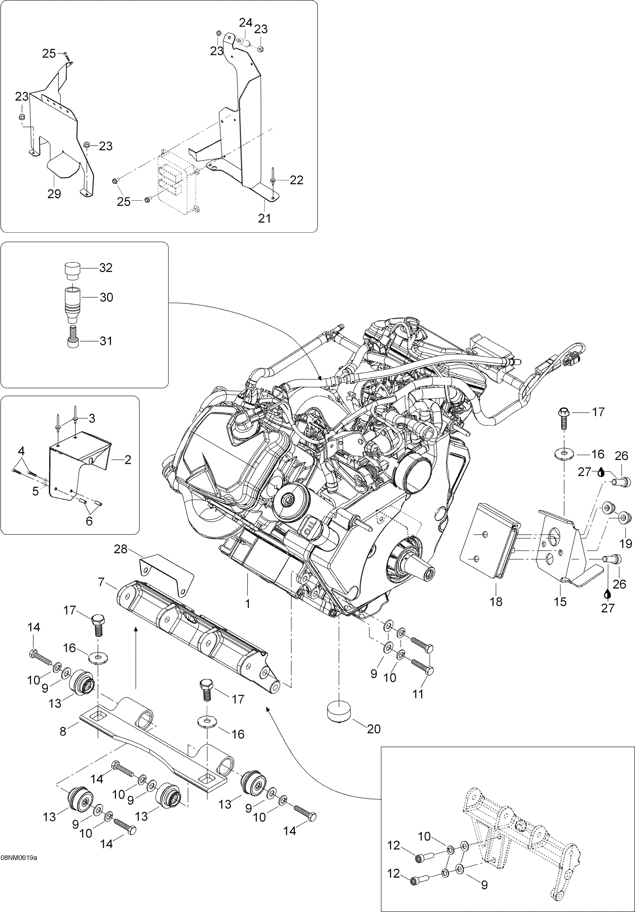 Engine And Engine Support