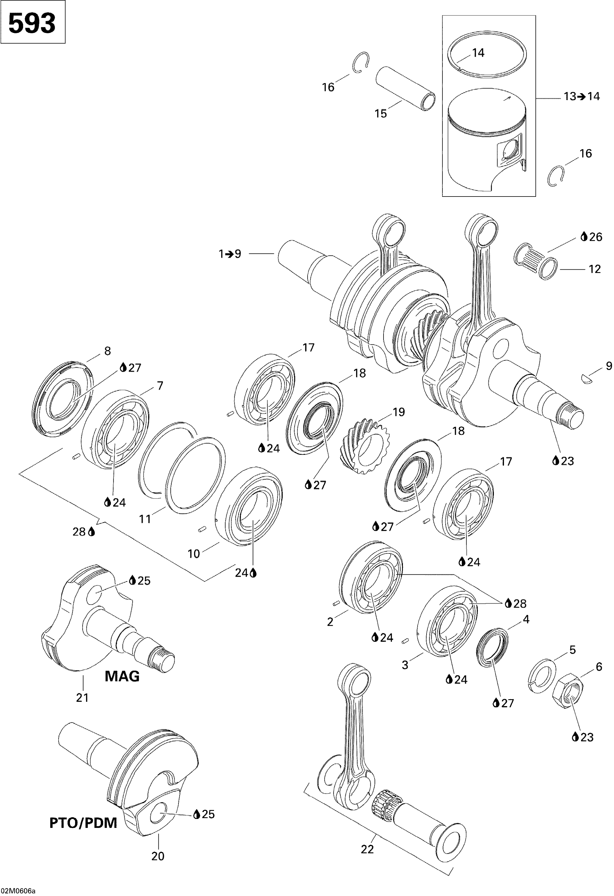 Crankshaft And Pistons 593