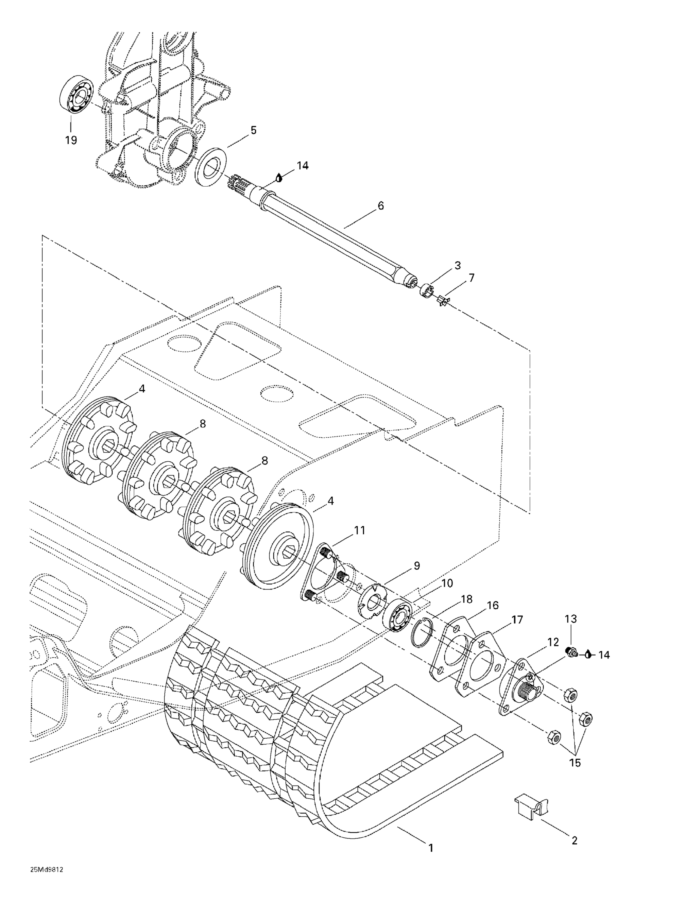 Схема узла: Drive Axle And Track