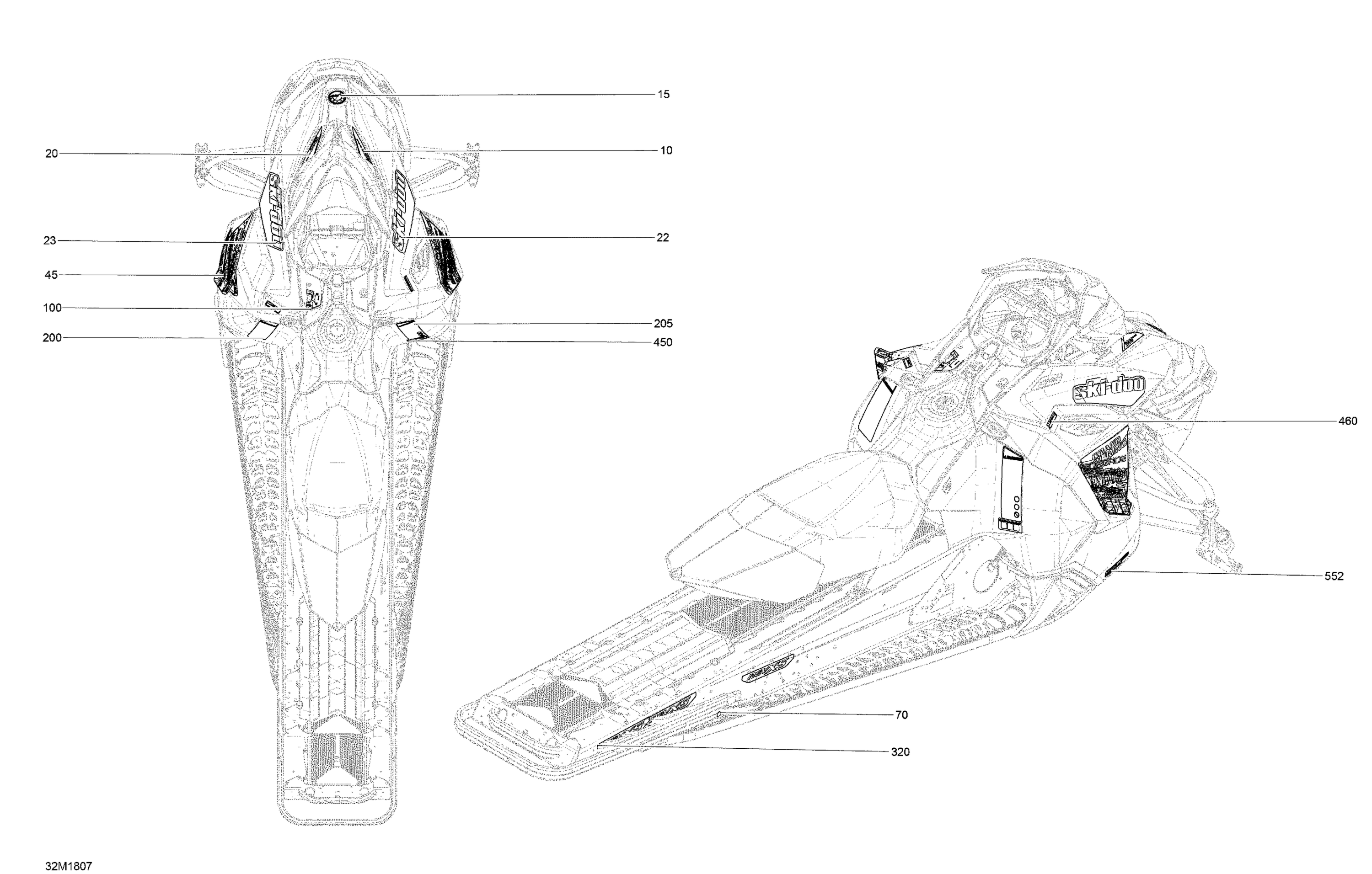 Схема узла: Decals Grand Touring - 900 A Package SE