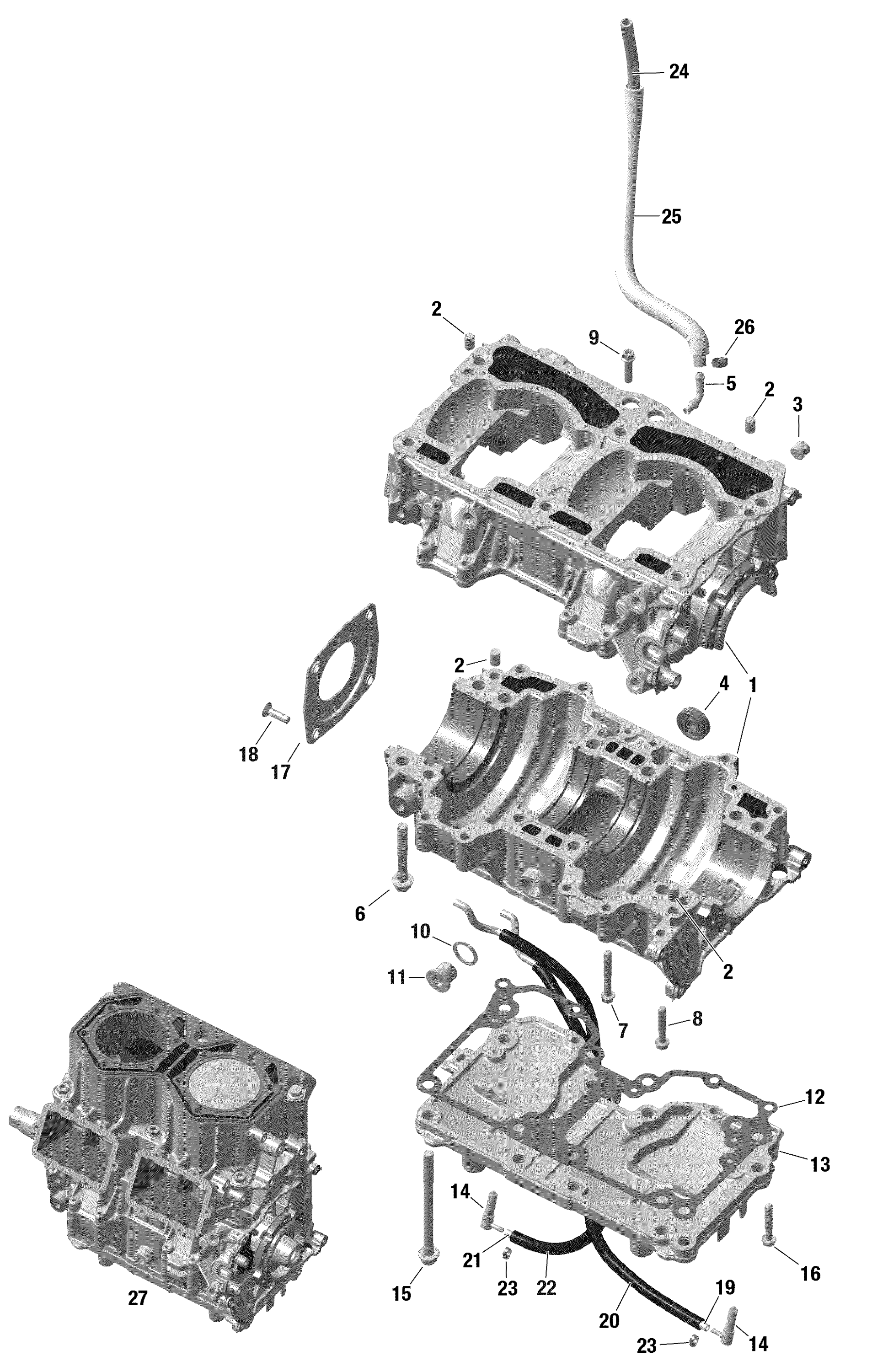 Rotax - Crankcase - Turbo